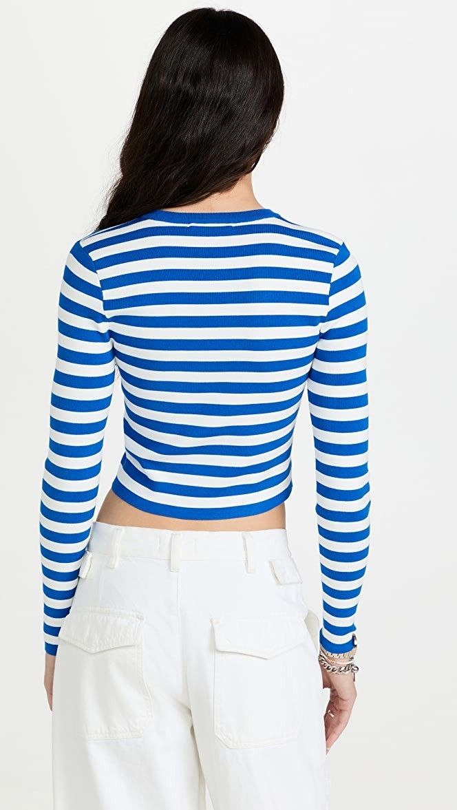Alice+Olivia アリスオリビア ボーダー ストライプ Tシャツ 長袖 ...