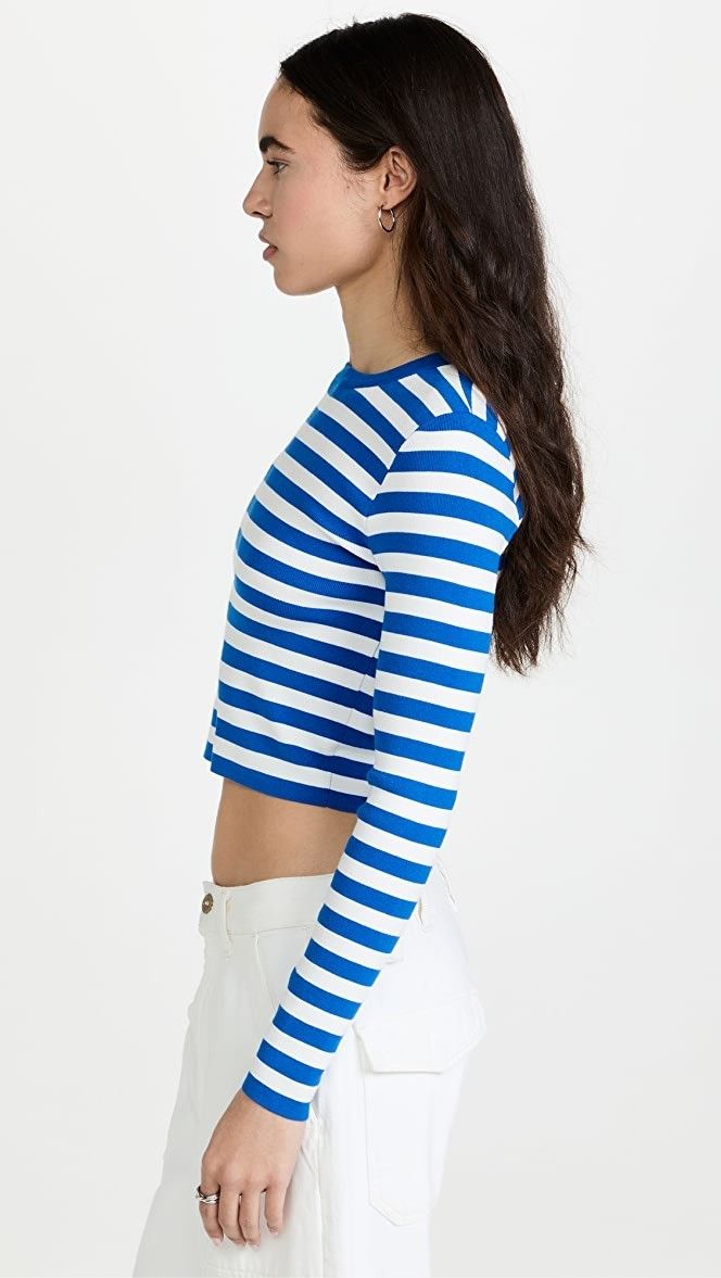 Alice+Olivia アリスオリビア ボーダー ストライプ Tシャツ 長袖 ...