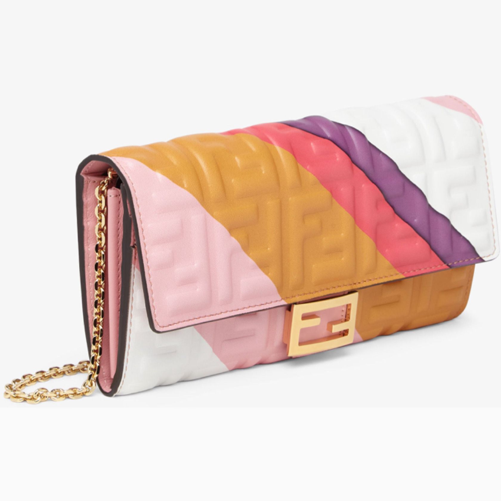 FENDI☆バゲット コンチネンタルウィズチェーンウォレット (FENDI/長 FENDI☆バゲット コンチネンタルウィズチェーンウォレット (FENDI/長
