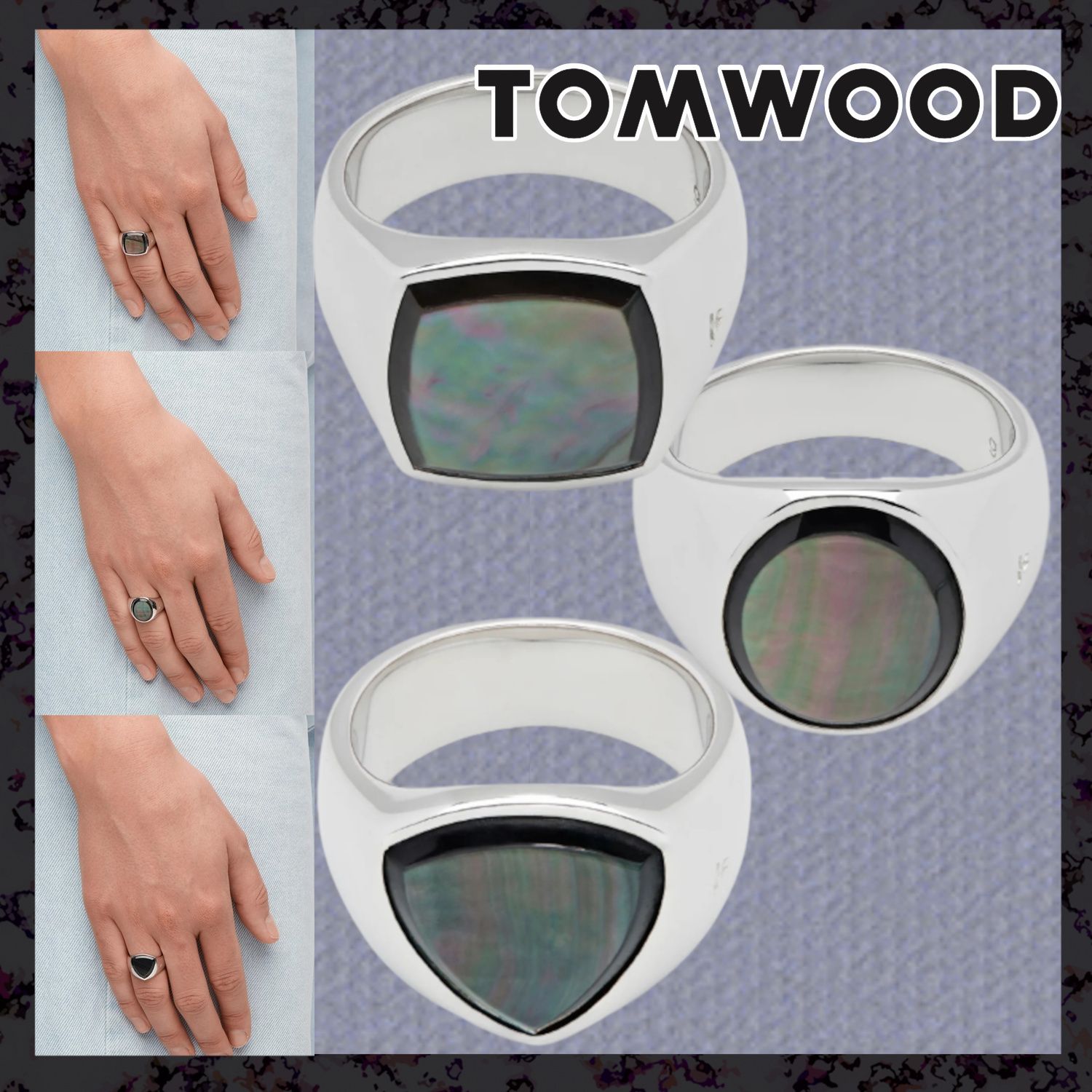 新品 tom wood cusion mother of pearl リング 毎日続々入荷