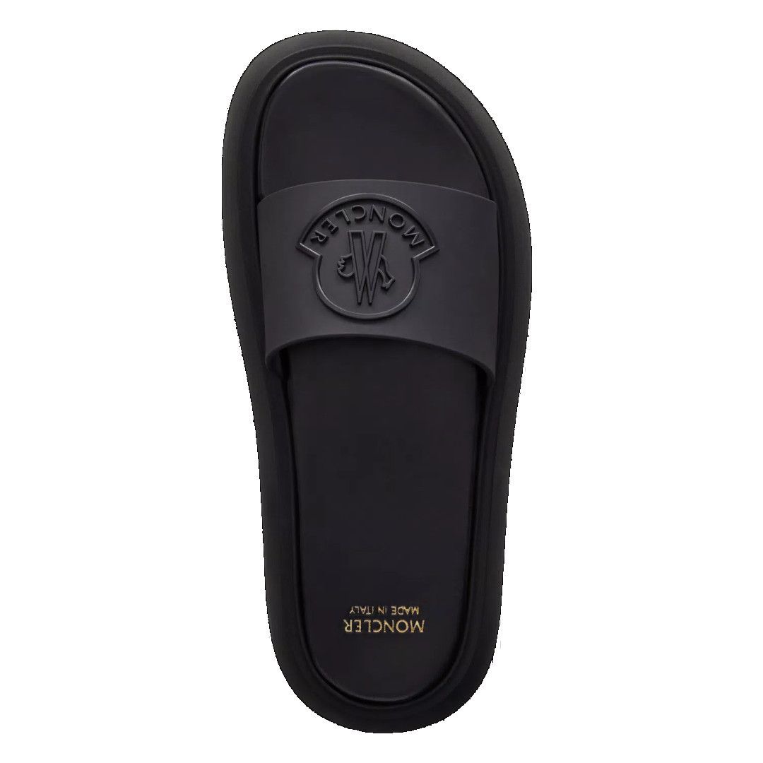 MONCLER】ロゴ Slyder フラット スライド サンダル - www.itacarambi 日本購入サイト 24cm MONCLER BASILE ロゴ スライドサンダル ホワイト サンダル
