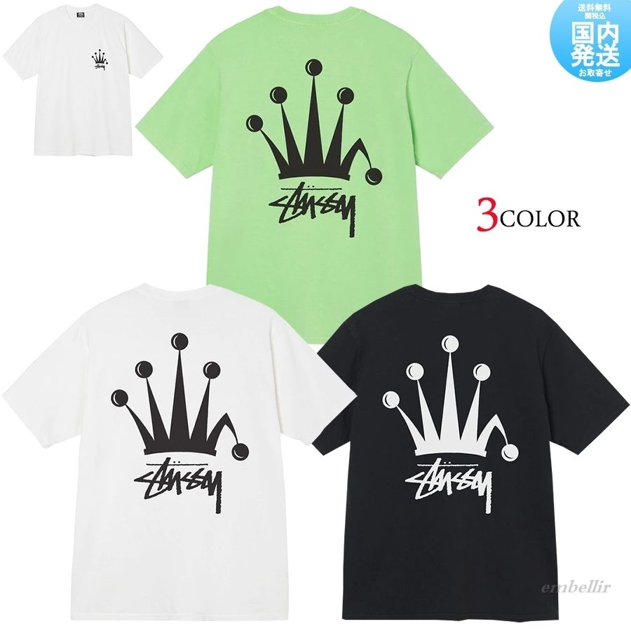 国内発送 送料関税込 STUSSY REGAL CROWN TEE ロゴ Tシャツ 半袖 国内発送 送料関税込 STUSSY REGAL CROWN TEE ロゴ Tシャツ 半袖