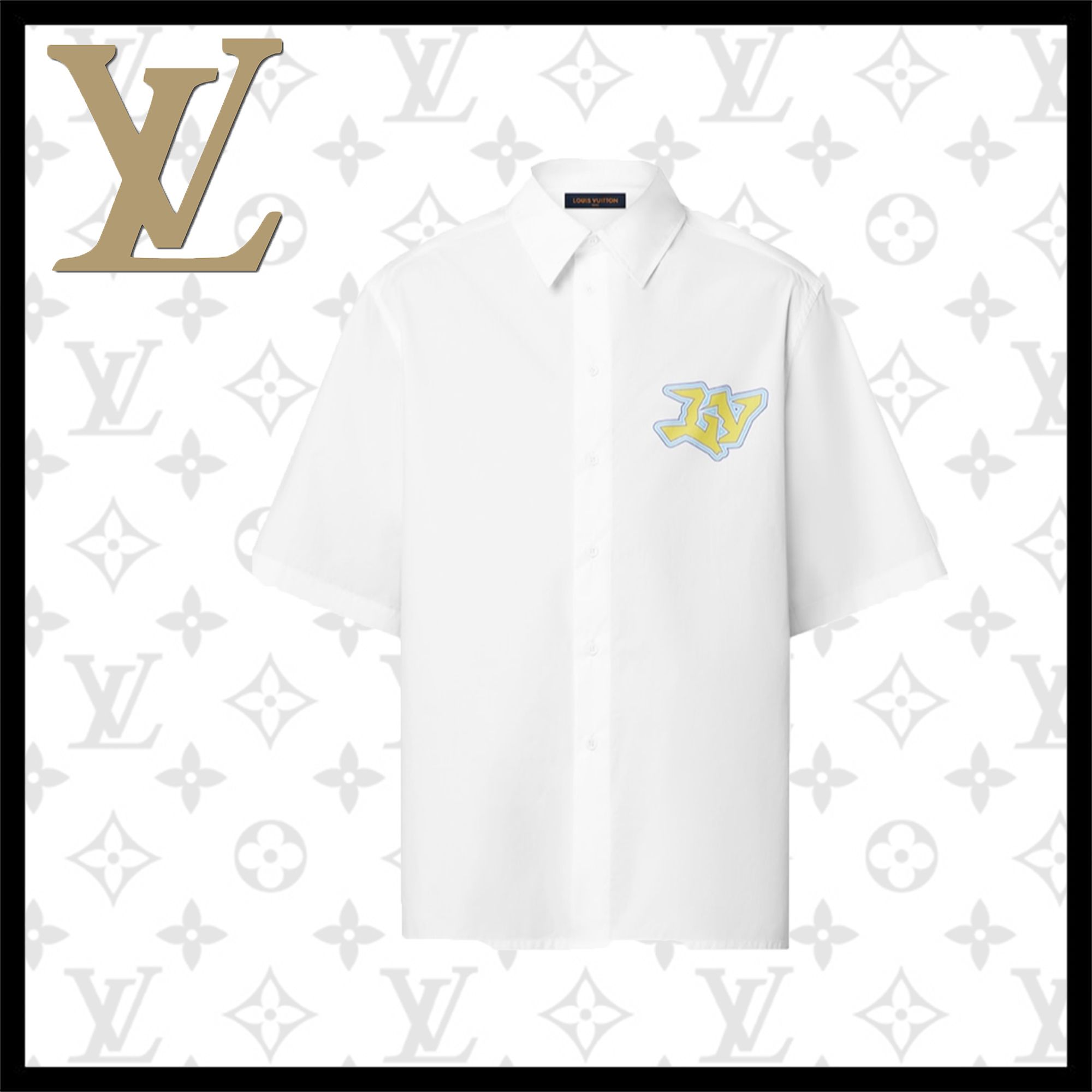 新作!Louis Vuitton直営店☆LVSEプリンテッドロゴシャツ (Louis 新作!Louis Vuitton直営店☆LVSEプリンテッドロゴシャツ (Louis