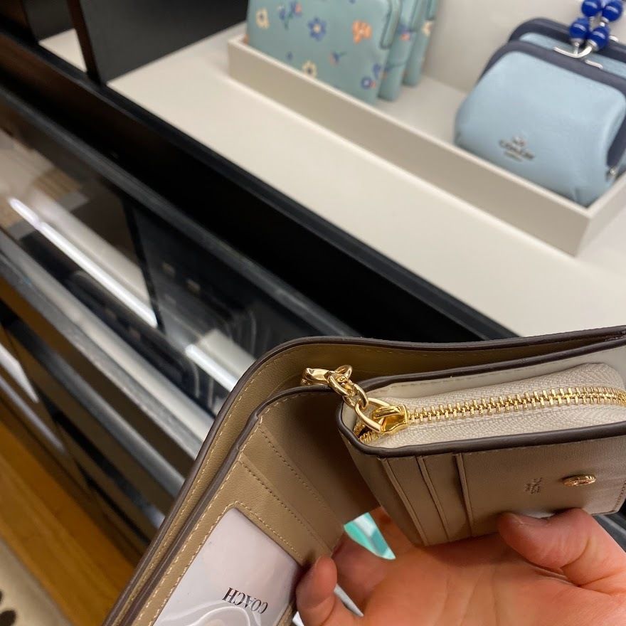 新作 COACH ミニ財布◇スナップ ウォレット フローラルプリント (Coach