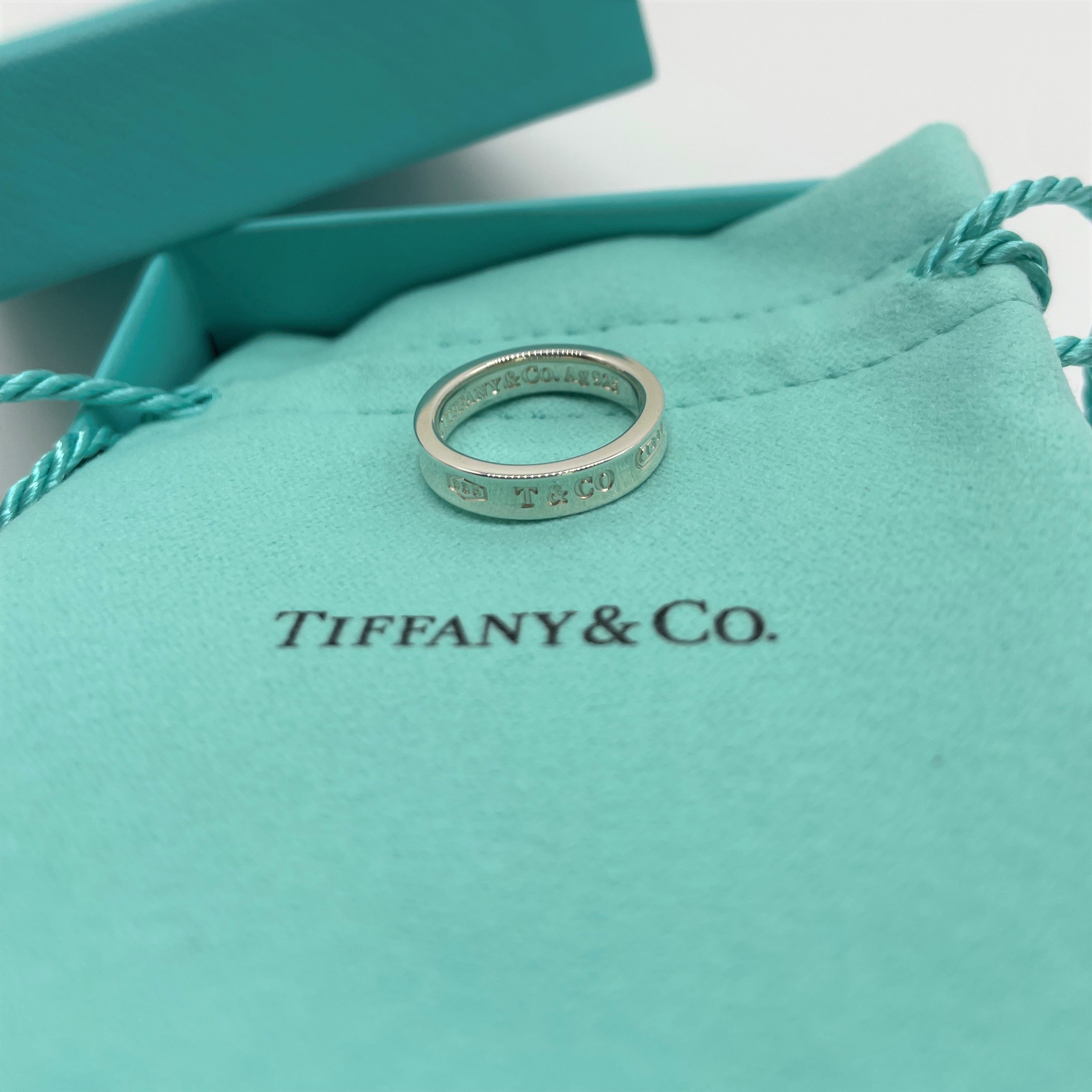 国内即納☆Tiffany & Co・1837ナローシルバーリング7号 (Tiffany & Co 売れ筋介護用品も! Tiffany & シルバーリング Co1837 リング