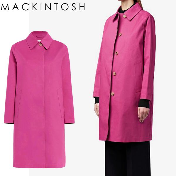 MACKINTOSH マッキントッシュ コート コットン マゼンタ ピンク 特上品 MACKINTOSH コート マッキントッシュ トレンチコート