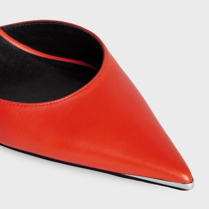 CELINE】キッドスキン メタルトゥ 50mm☆ストラップパンプス (CELINE ...