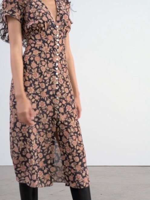 The Colette Relic | Long Sleeve Patchwork Silk Maxi Dress