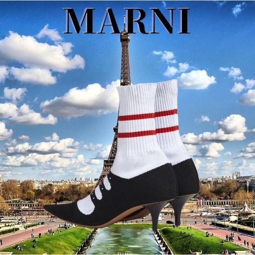 ◇MARNI◇ アンクルブーツ ストレッチニット (MARNI/ブーツその他 ◇MARNI◇ アンクルブーツ ストレッチニット (MARNI/ブーツその他