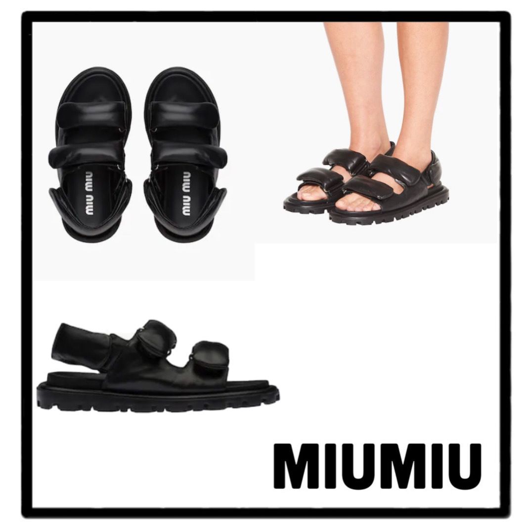 miumiu レザーサンダル 第一ネット miumiu レザーサンダル 第一ネット