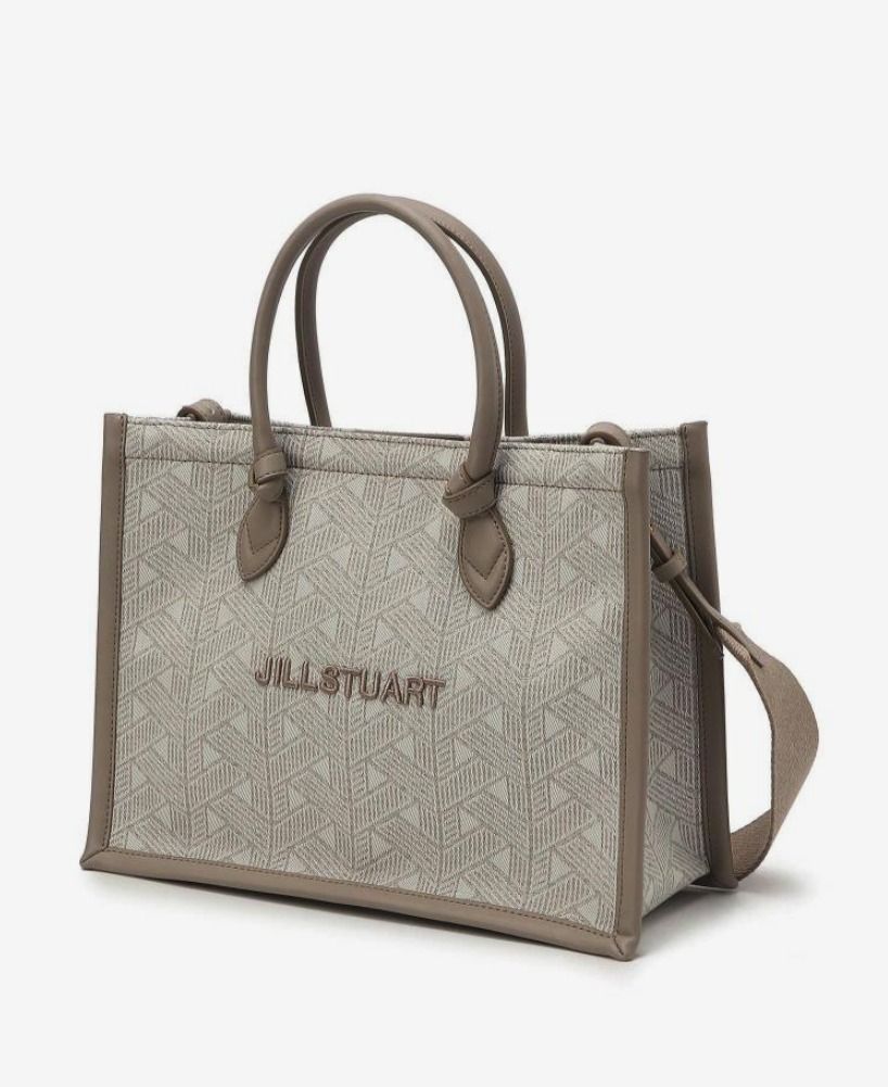 ☆関税込☆JILLSTUART☆刺繍ロゴ PATTERN CANVAS TOTE BAG ☆関税込☆JILLSTUART☆刺繍ロゴ PATTERN CANVAS TOTE BAG