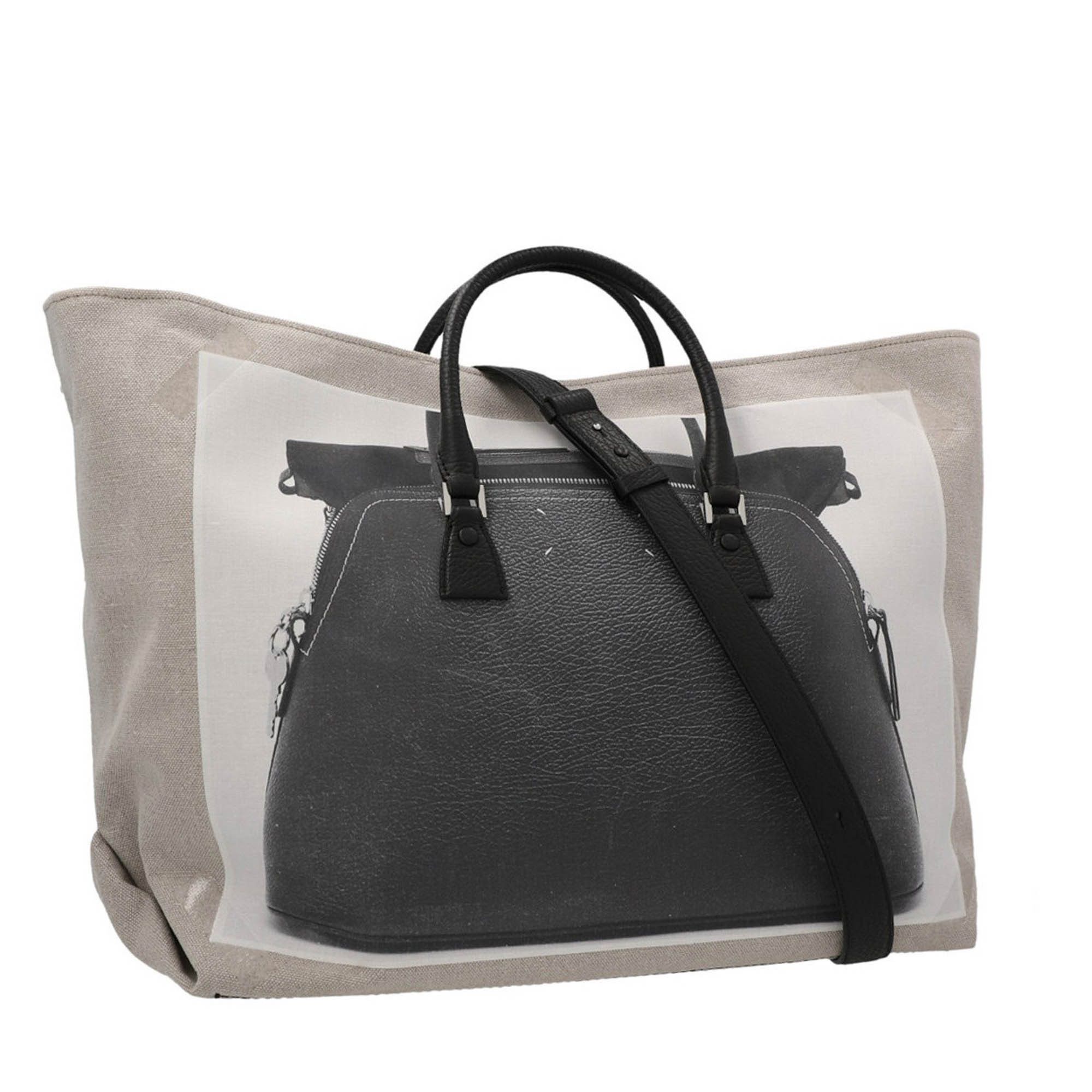 関税込MaisonMargiela 5ACプリント キャンバス ショッパーバッグ 関税込MaisonMargiela 5ACプリント キャンバス ショッパーバッグ