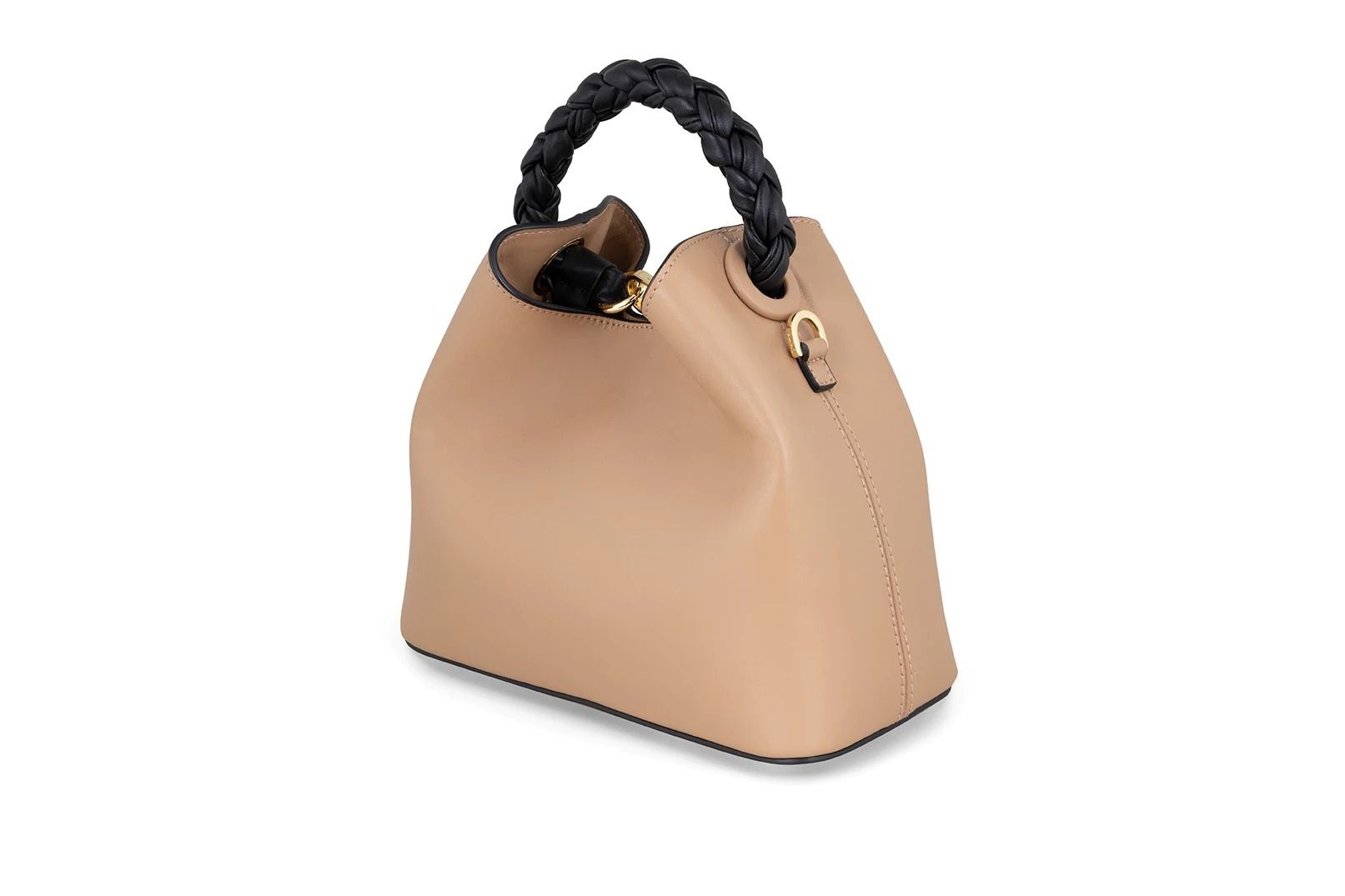 新品】Elleme♡エレメレザーハンドバッグピンクベージュ保存袋