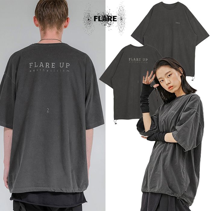 ☆BTS ジョングク着用☆韓国 Reversible Pigment String T-shirt