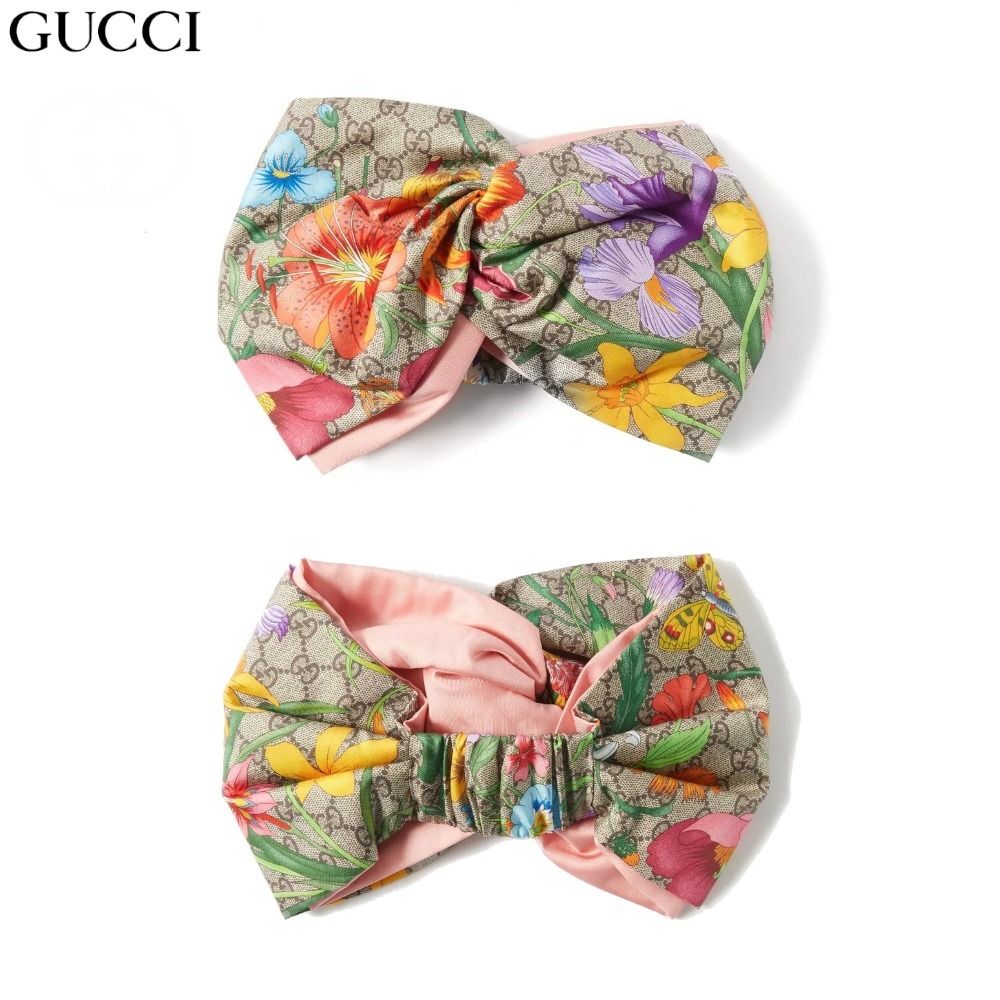 グッチ GUCCI プリントシルクヘアバンド ヘッドバンド ヘアアクセサリー新品