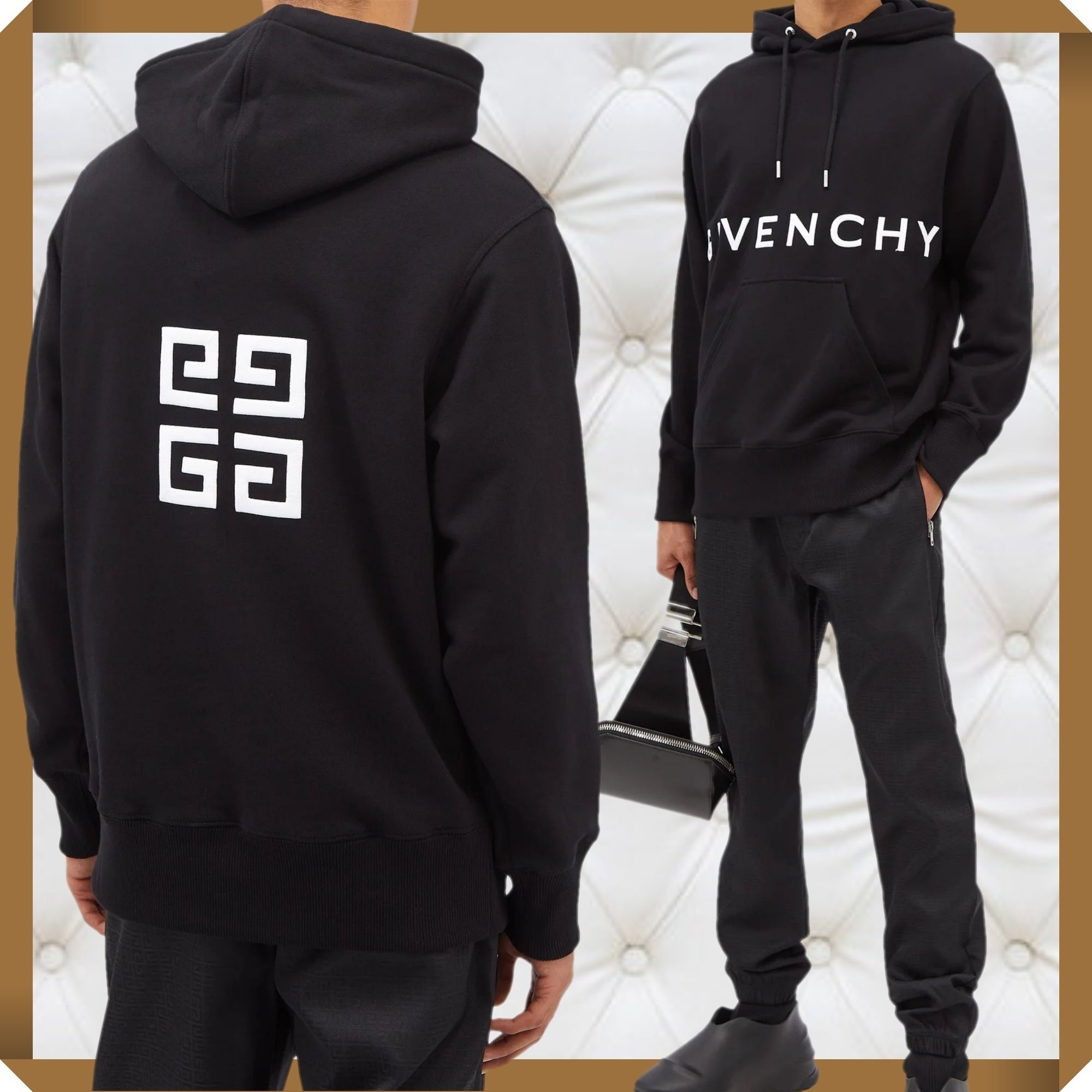 ♪♪【GIVENCHY】ジバンシィ ロゴ コットンスウェットパーカー ギフト ジバンシー GIVENCHY パーカー スウェット パーカー