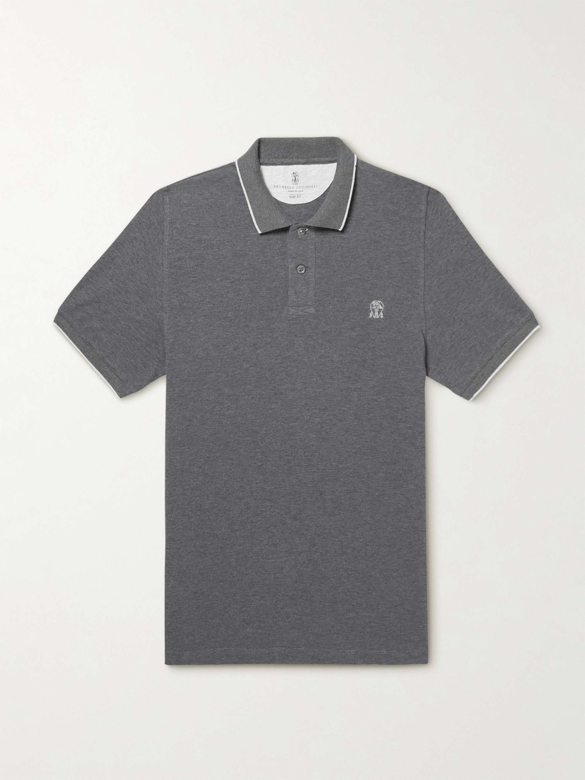 BRUNELLO CUCINELLI エンブレム入り ポロシャツ 2色 関税送料込 BRUNELLO CUCINELLI エンブレム入り ポロシャツ 2色 関税送料込