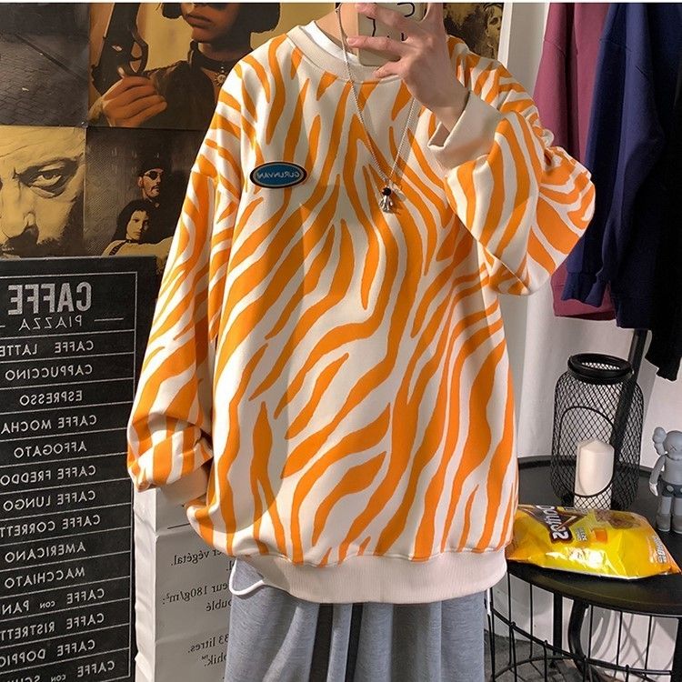 ♤ ゼブラ柄 トレーナー S〜XL 3Color ♤ (スウェット・トレーナー 2022年新作入荷 aiko 着用 ゼブラ柄 スェット トレーナー BLACKWEIRDOS トレーナー/スウェット