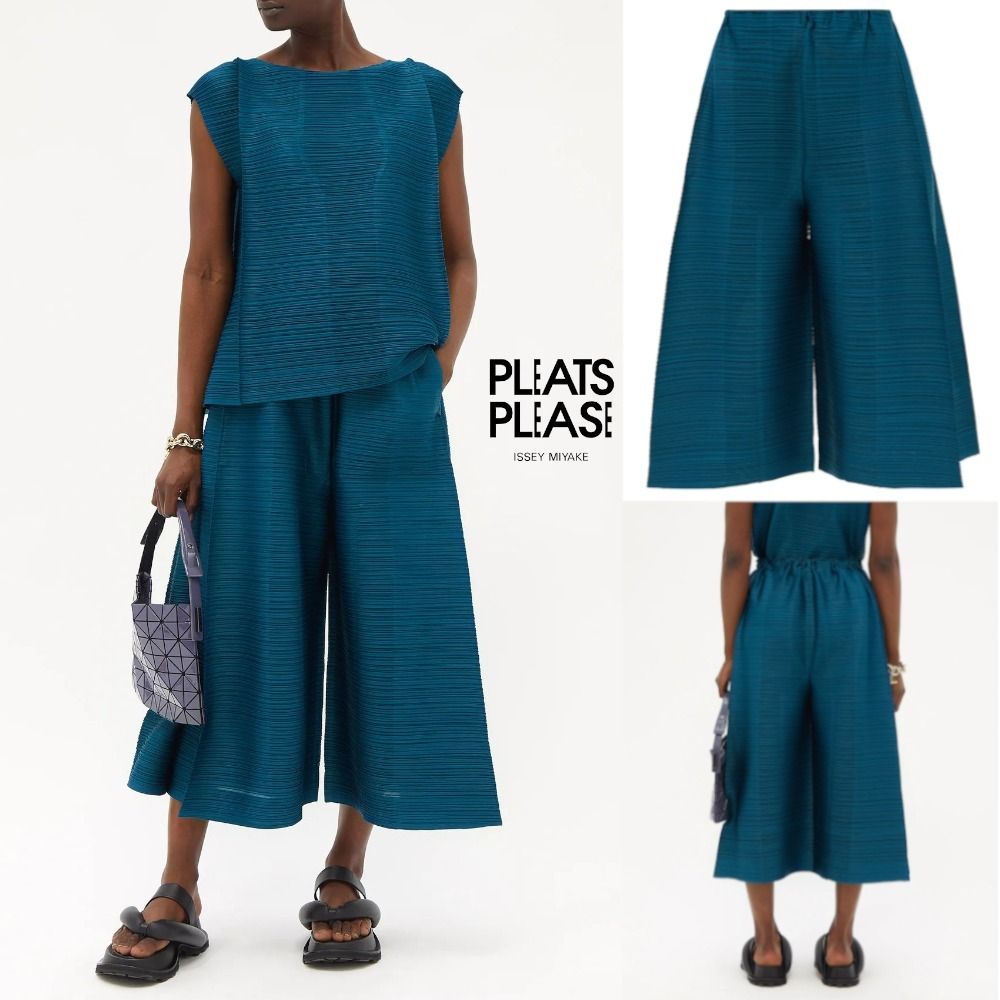 PLEATS PLEASE ISSEY MIYAKE ホッピング パンツ 関税送料込 (ISSEY で最短翌日お届け PLEATS ボトムス MIYAKE ISSEY PLEASE カジュアルパンツ