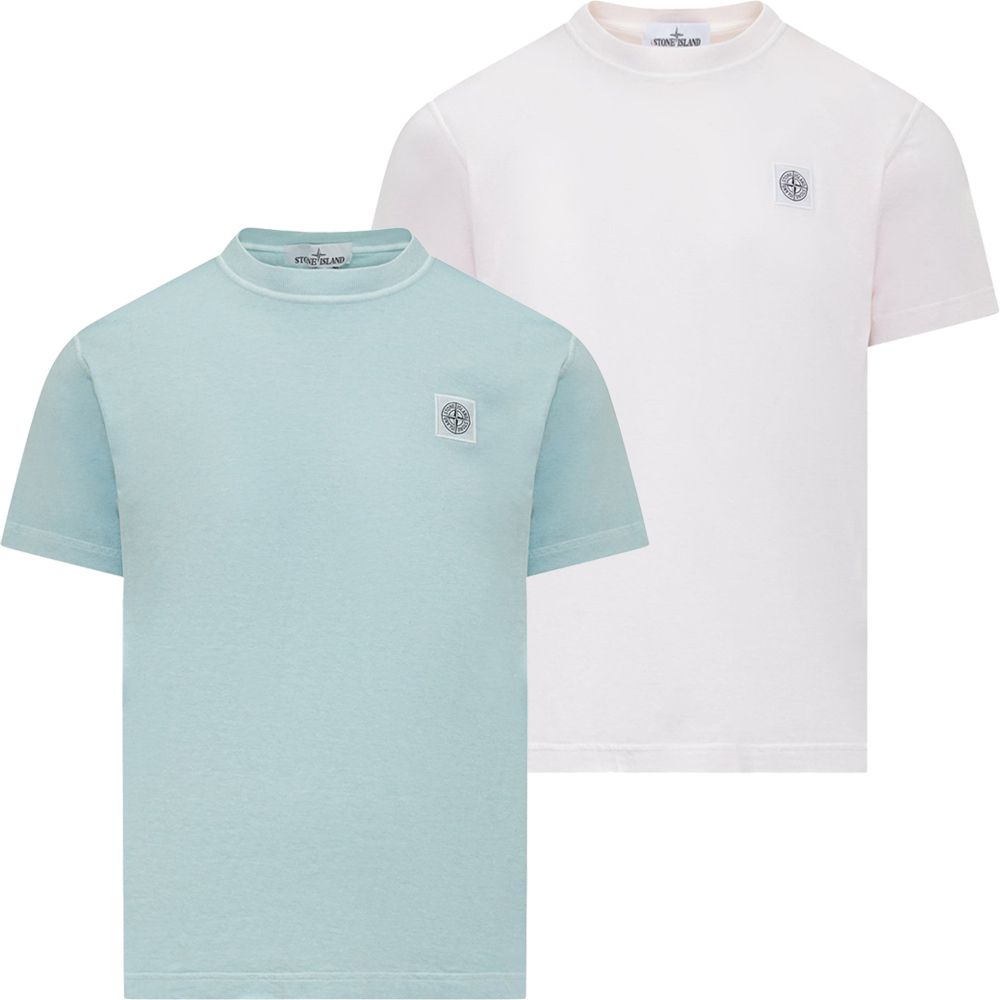 ◎VIP価格◎】STONE ISLAND ロゴパッチ 半袖Tシャツ (STONE ISLAND/T ...
