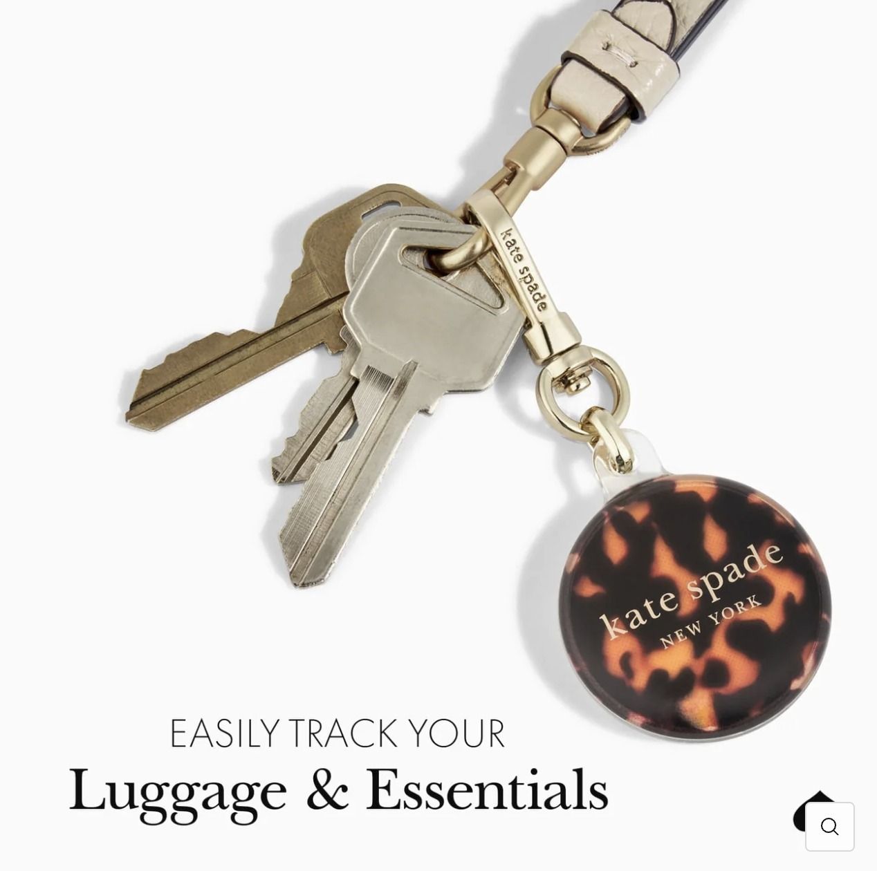 kate spade AirTag エアタグ ケース 花柄 レオパード ヒョウ柄