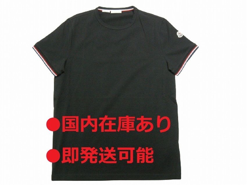 S-XL◇確保済 関税無 国内発送◇MONCLER ロゴ半袖Tシャツ TEE 黒