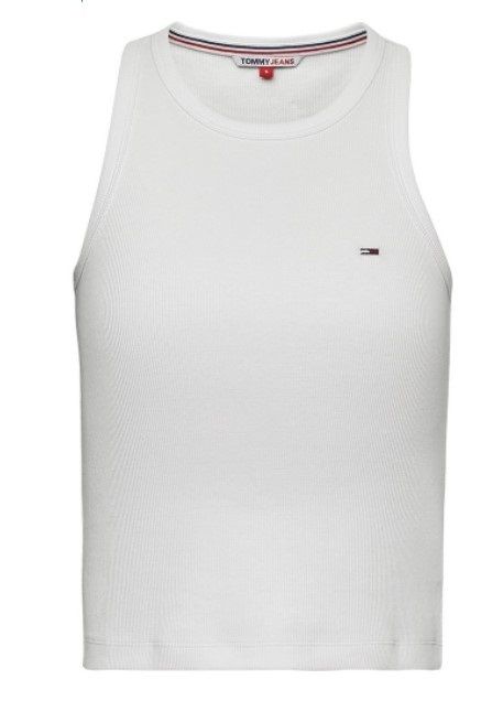 Tommy Hilfiger】Jeans リブニット チェストロゴ タンクトップ (Tommy Tommy Hilfiger】Jeans リブニット チェストロゴ タンクトップ (Tommy