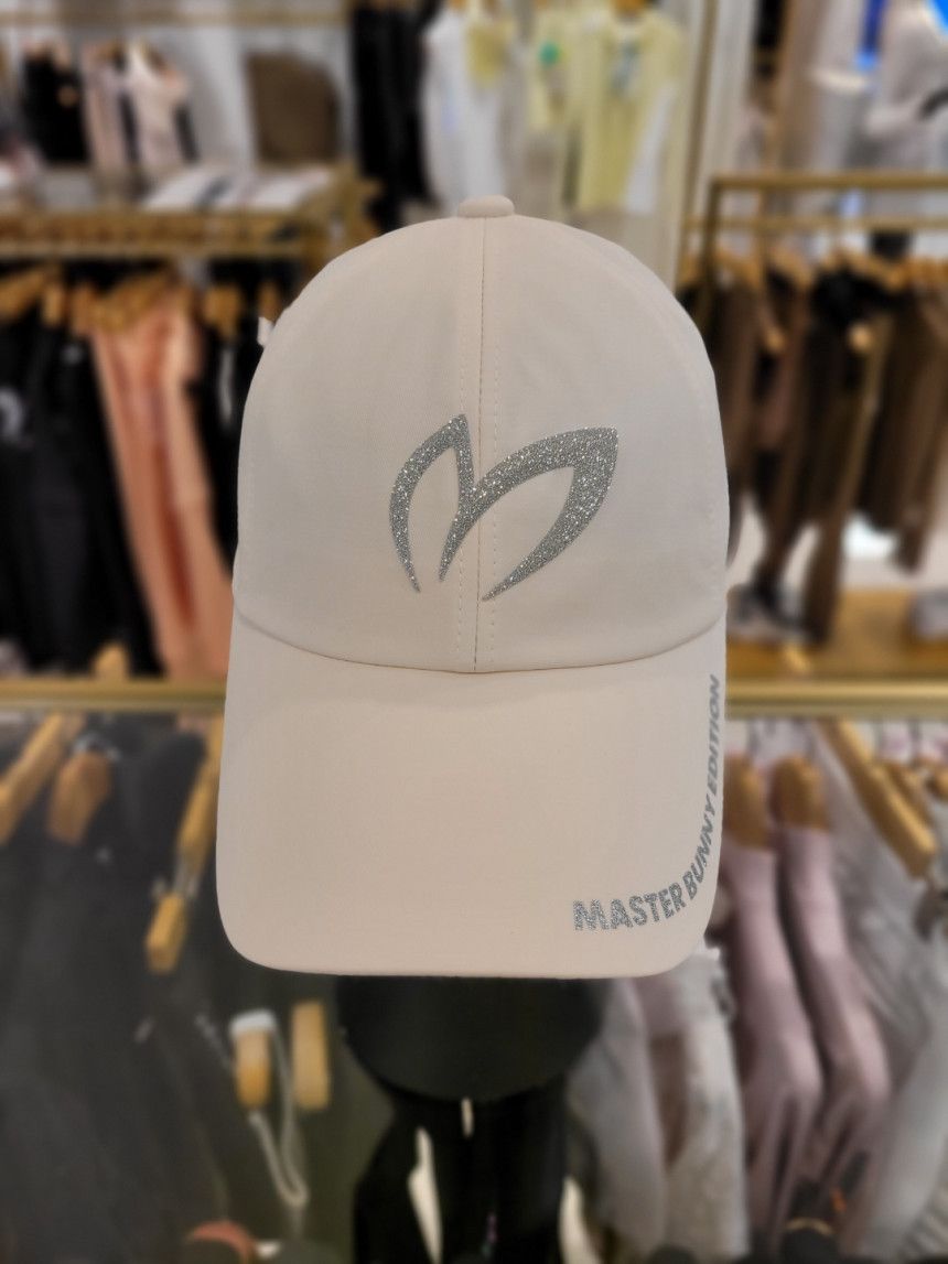 22SS*新作□グリッターシンボル 後ろリボン キャップ帽子/MASTER 22SS*新作□グリッターシンボル 後ろリボン キャップ帽子/MASTER