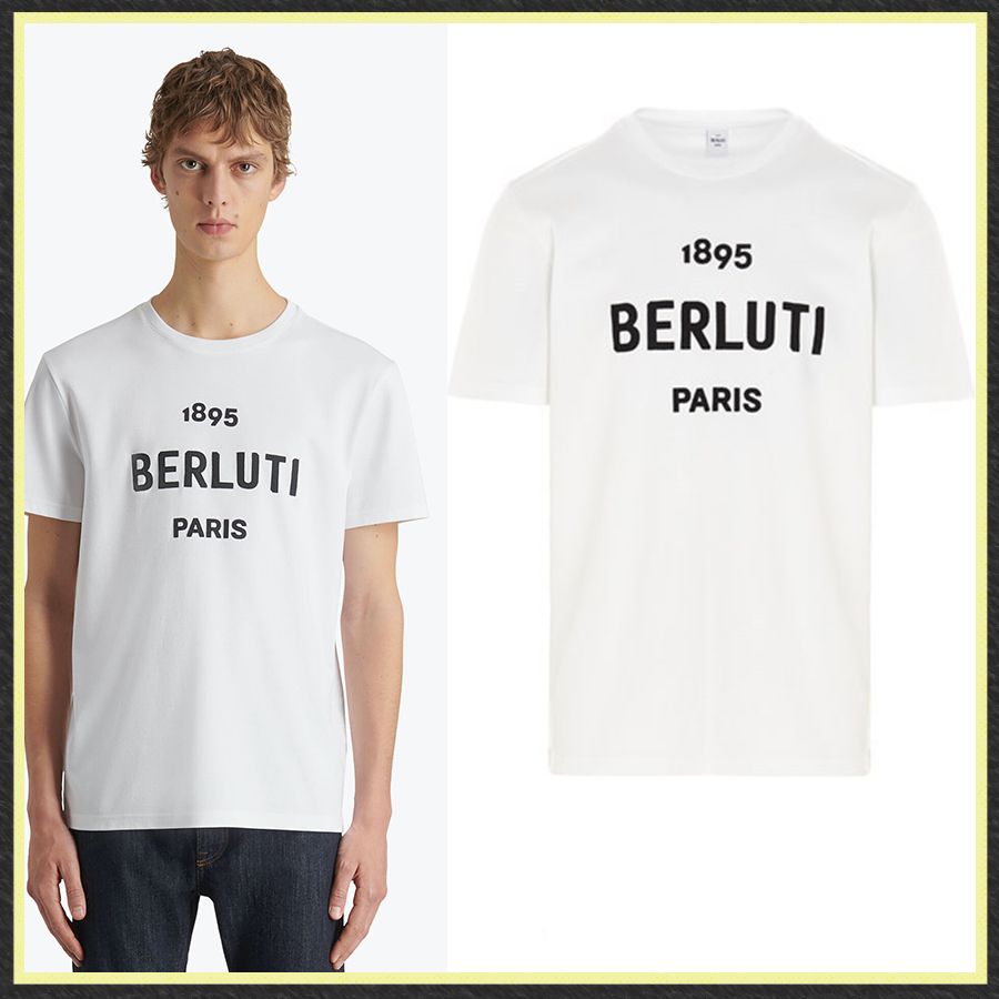 関送込/国内発【Berluti】コットン ロゴTシャツ (Berluti/Tシャツ 関送込/国内発【Berluti】コットン ロゴTシャツ (Berluti/Tシャツ