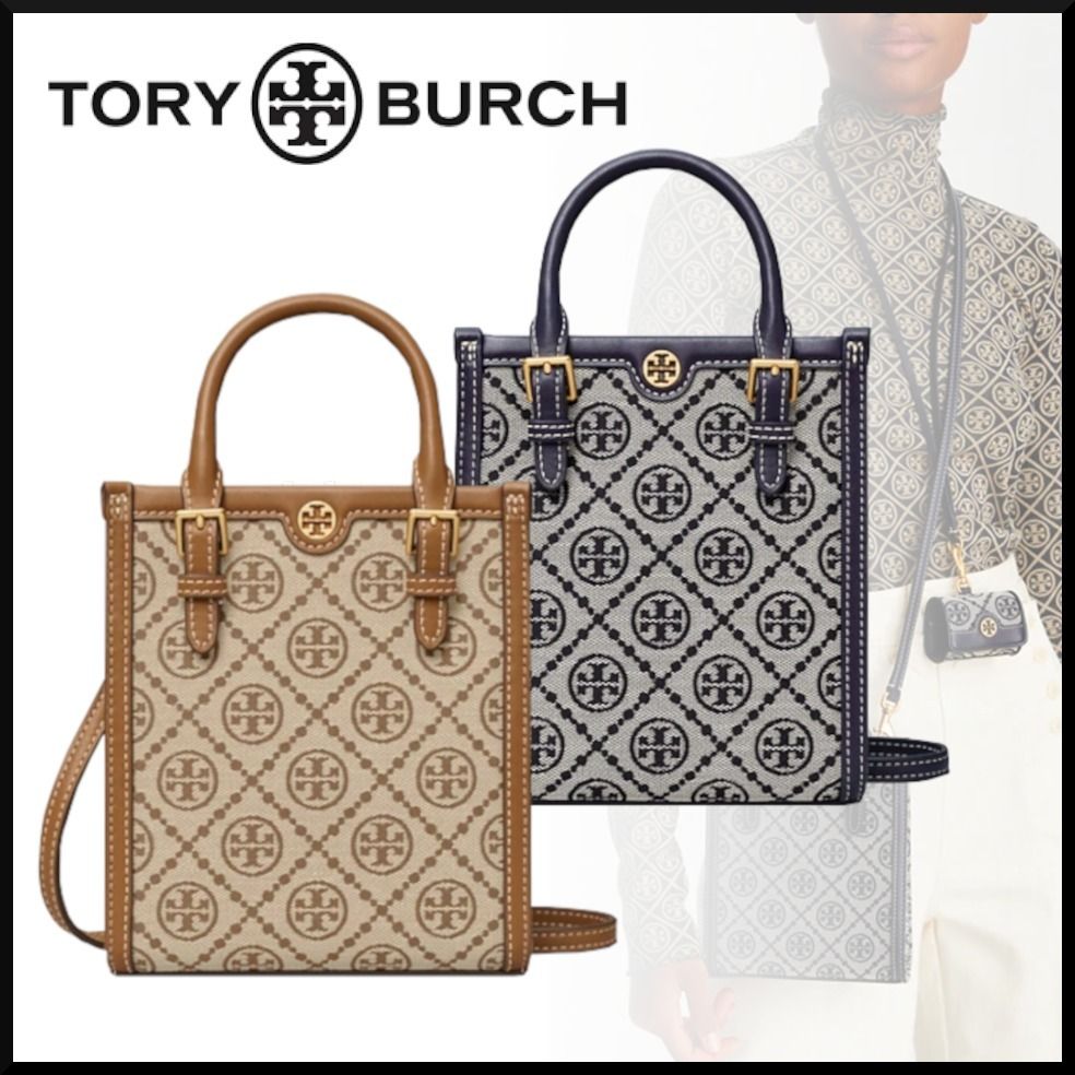 ☆人気【Tory Burch】Tモノグラム ジャカード ミニトート (Tory Burch ...