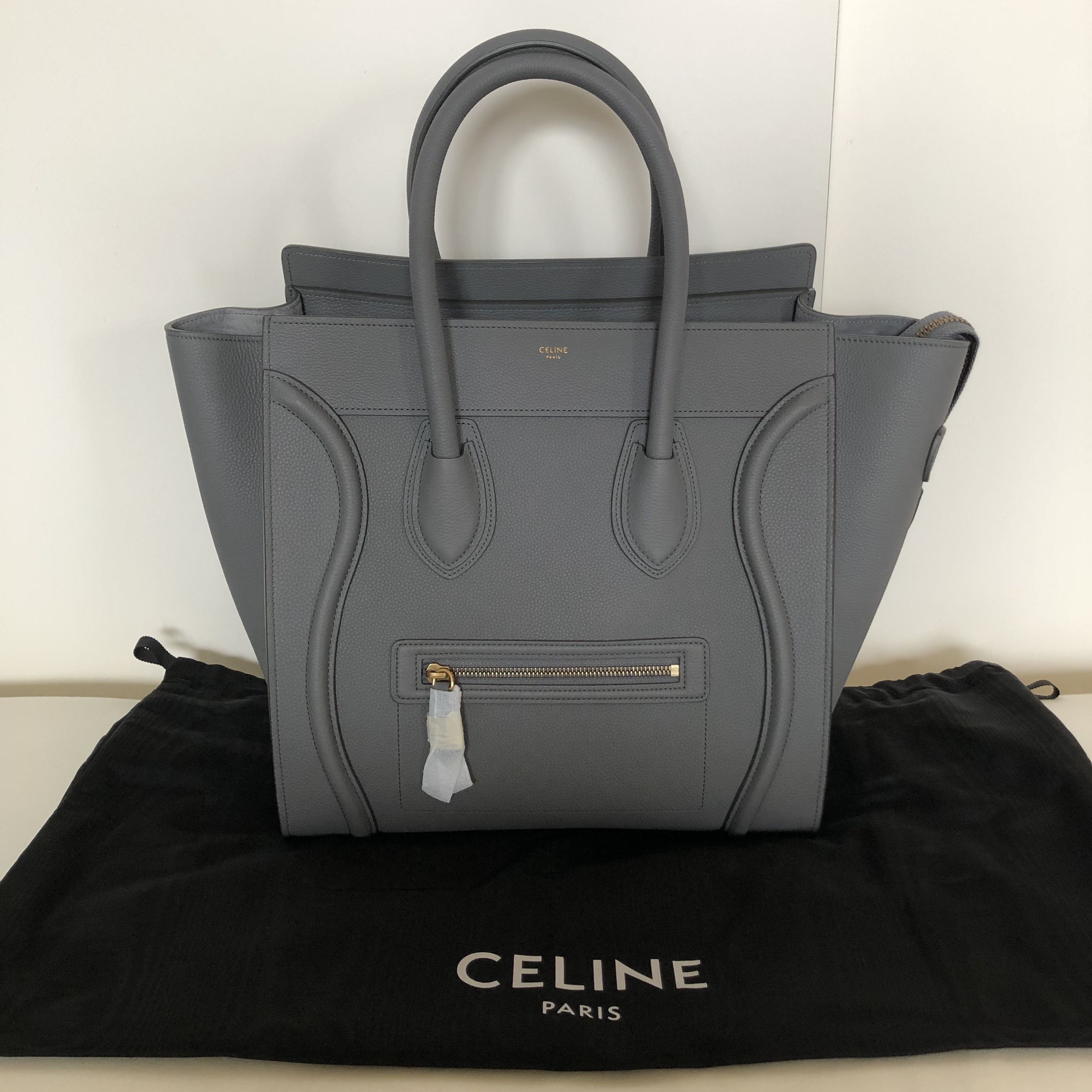 CELINE ミニ ラゲージ / ベビードラムドカーフスキン コール (CELINE