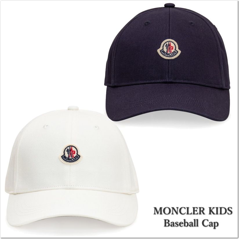 新品 MONCLER ロゴパッチ&ロゴ入 ベースボールキャップ