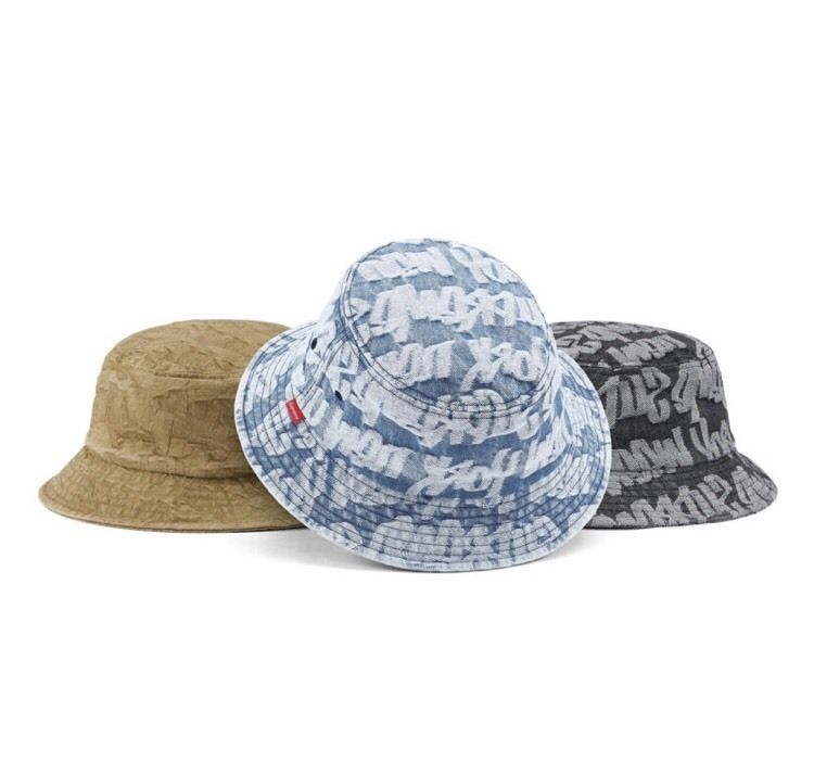 シュプリーム☆Fat Tip ジャカードデニムクラッシャーハット (Supreme で最短翌日お届け シュプリーム ファットティップジャガードデニムクラッシャーハット ハット
