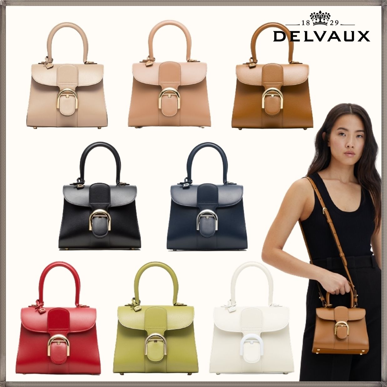 Brillant Mini ブリヨンミニ ボックスカーフ 2Way 正規店 DHL込 Brillant Mini ブリヨンミニ ボックスカーフ 2Way 正規店 DHL込