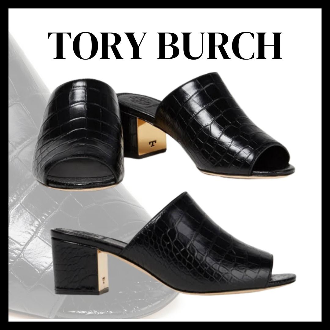 TORY BURCH*Martine クロコ風レザー ミュール (Tory Burch/サンダル TORY BURCH*Martine クロコ風レザー ミュール (Tory Burch/サンダル