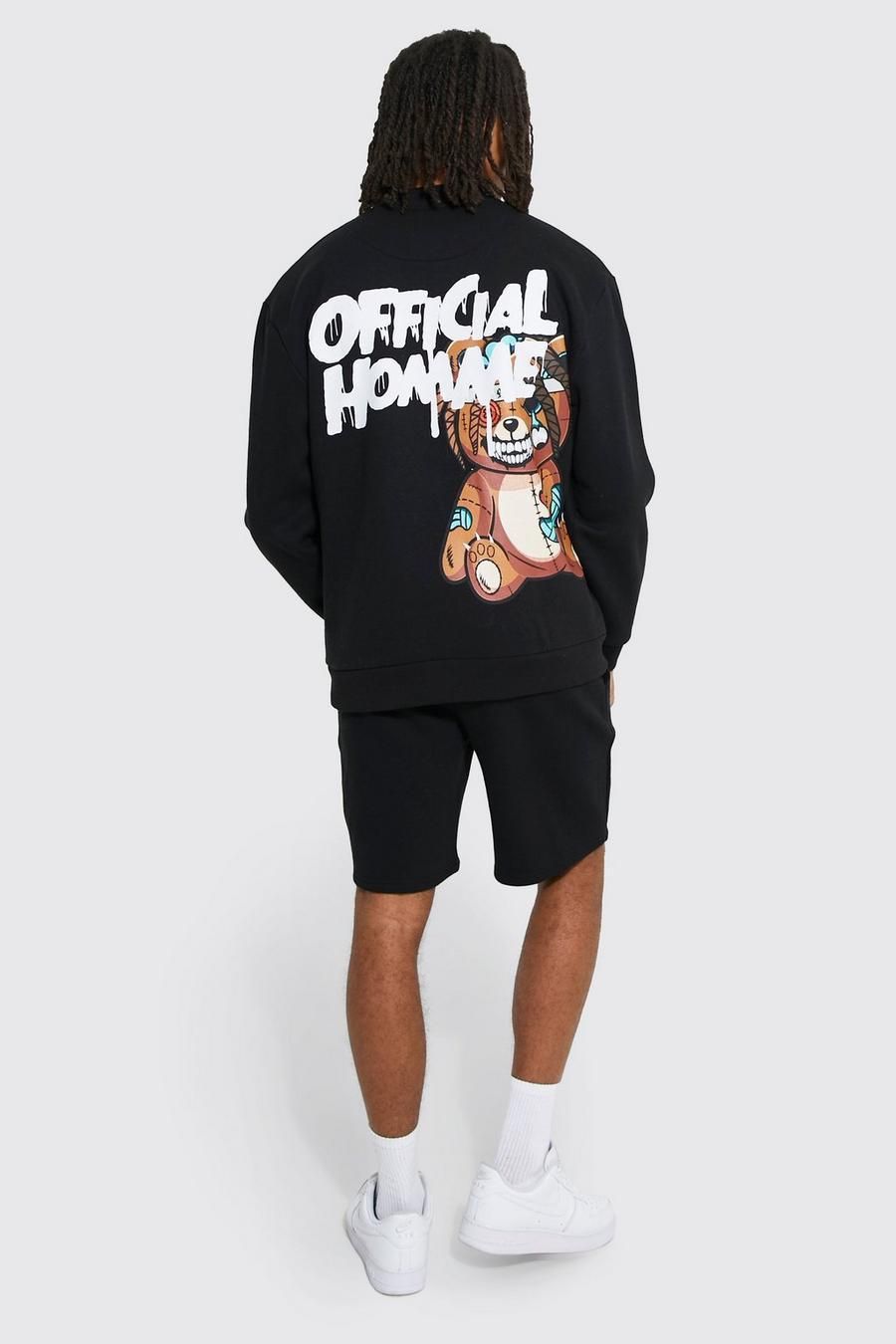 □boohoo□ OFFICIAL BEAR バックプリント トラックスーツ (boohoo □boohoo□ OFFICIAL BEAR バックプリント トラックスーツ (boohoo