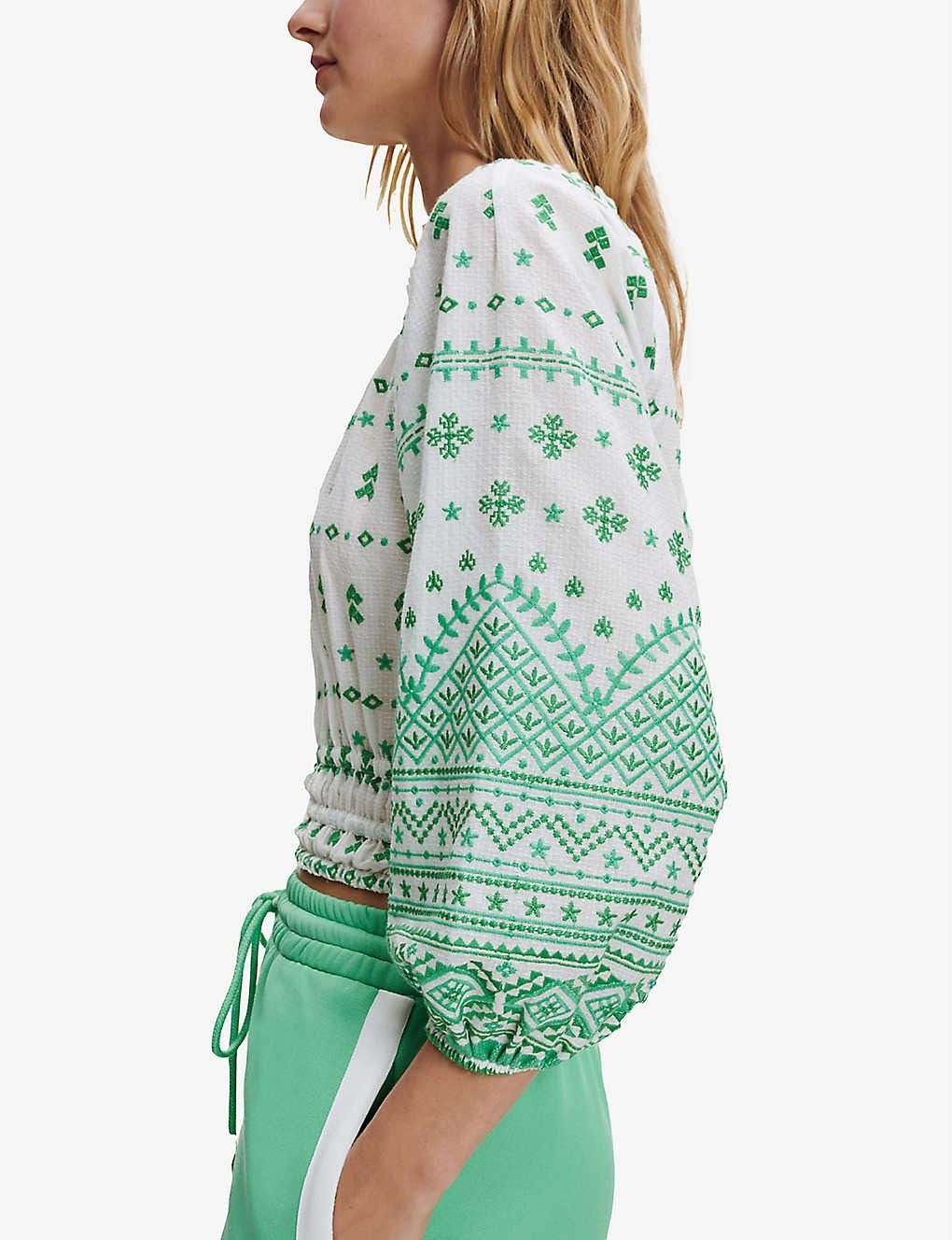 関税込】Majeコットントップス☆Lolipana geometric-embroider (maje 関税込】Majeコットントップス☆Lolipana geometric-embroider (maje