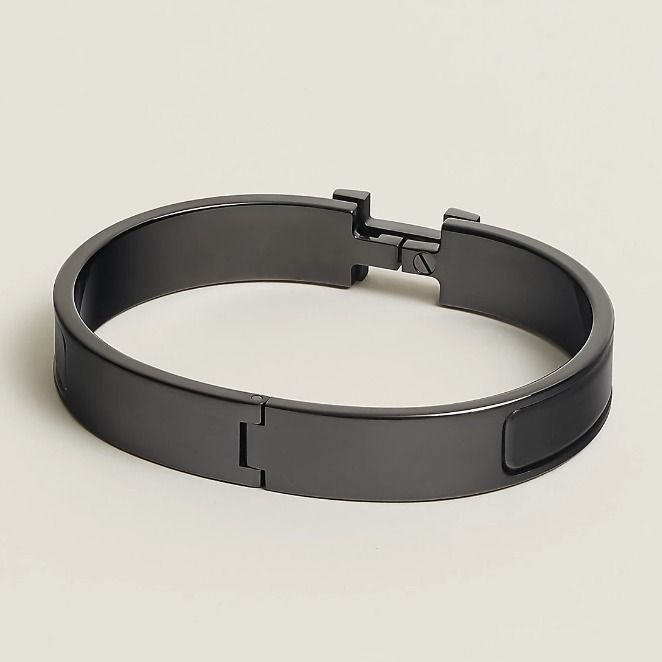 Clic HH So Black【エルメス】ファインエナメルブレスレット (HERMES