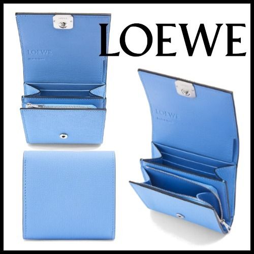 LOEWE】Anagram compact flap wallet in pebble graincalfskin (LOEWE ...