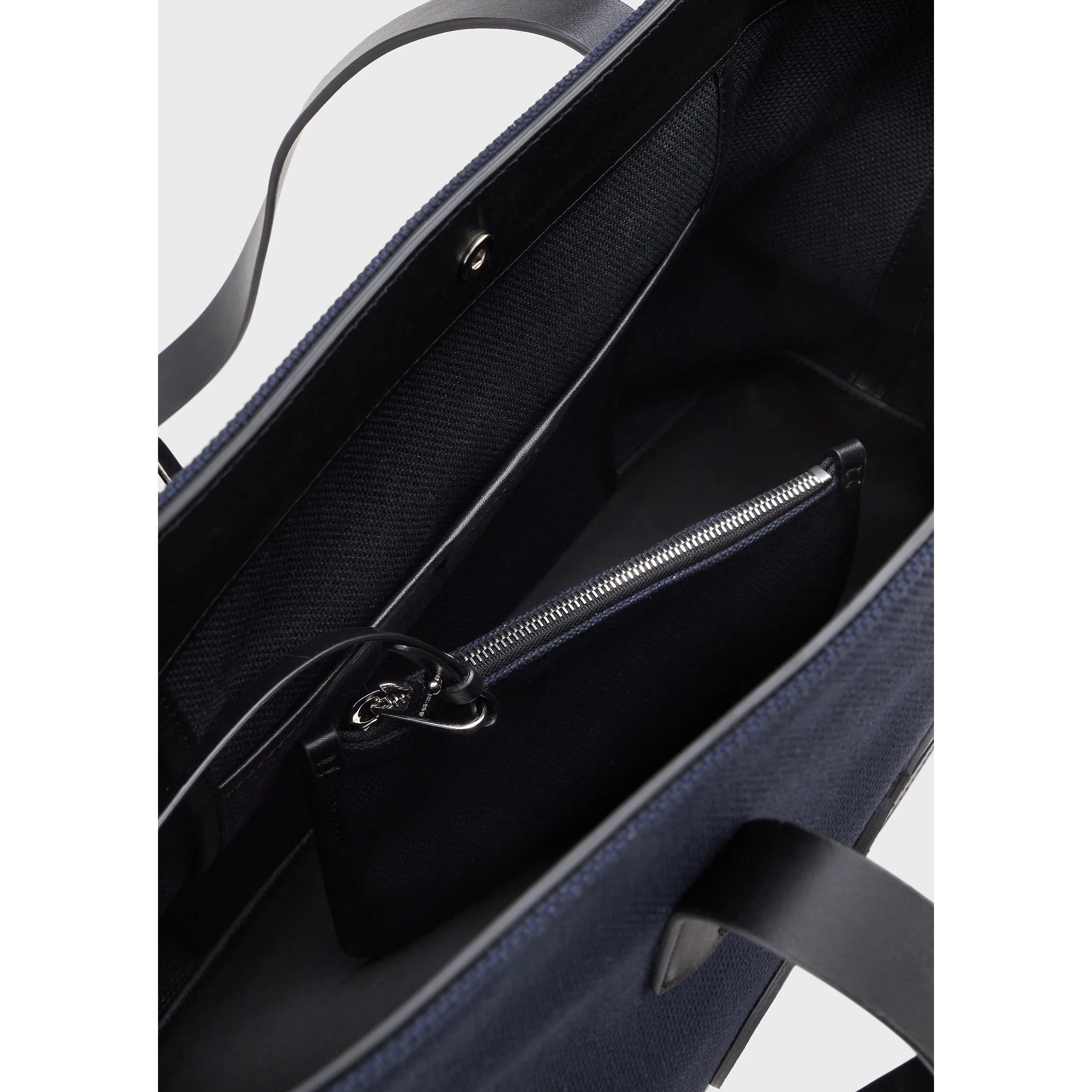 GIORGIO ARMANI キャンバス ロゴ トートバッグ ナイトブルー