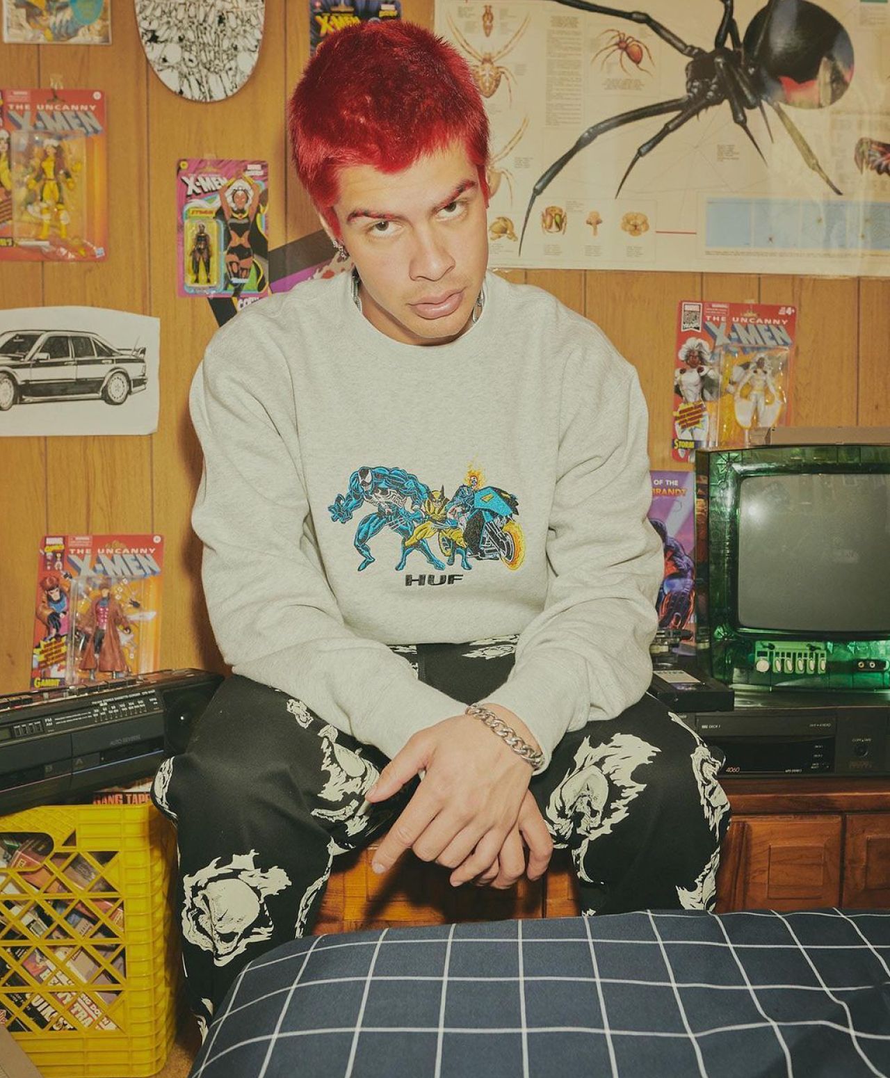 HUF X MARVEL コレクション チームアップ スウェット トレーナー HUF X MARVEL コレクション チームアップ スウェット トレーナー