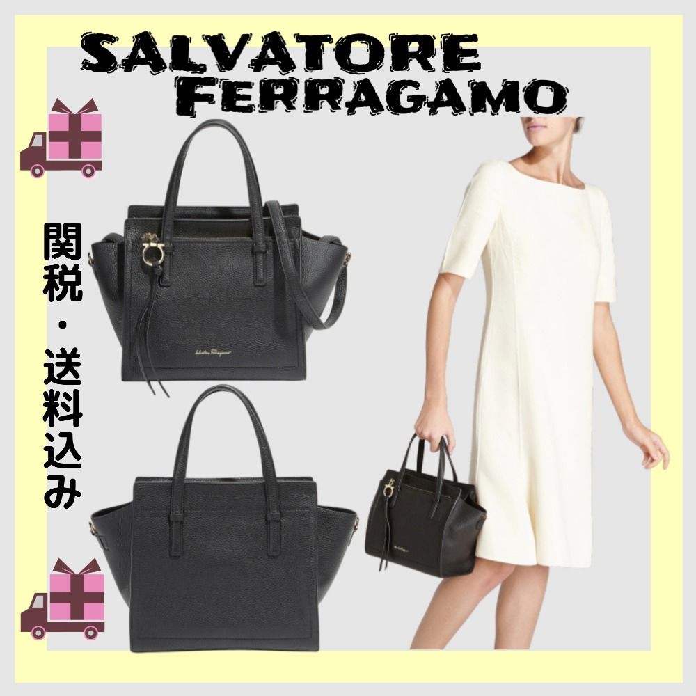 FERRAGAMO 〉〉◇関税送料込◇ エイミー スモール トートバッグ 海底パイプライン フェラガモ ハンドバッグ トートバッグ エイミー 720533 21F478 トートバッグ