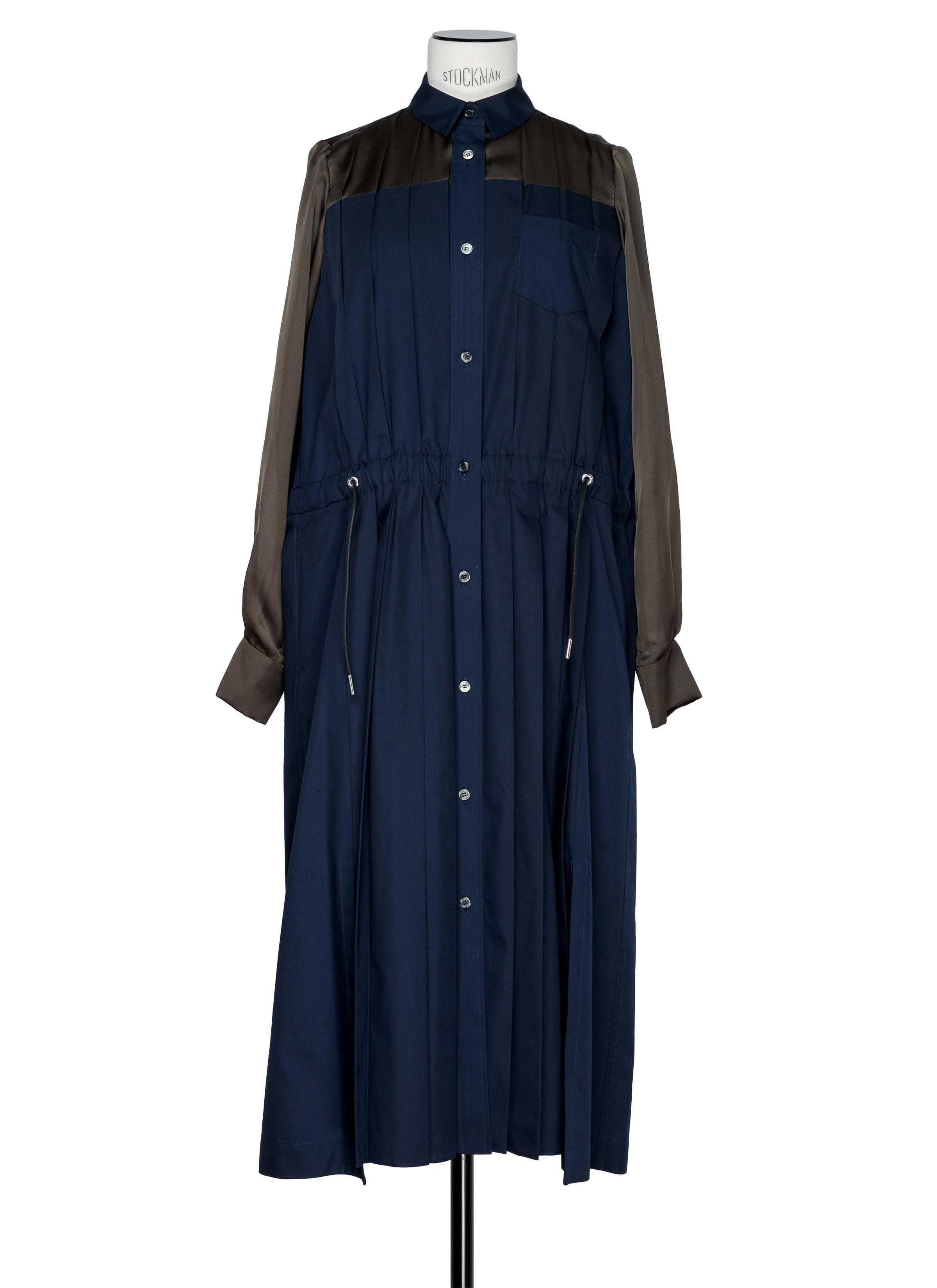 完売 sacai Cotton ストライプ ワンピース Poplin Dress