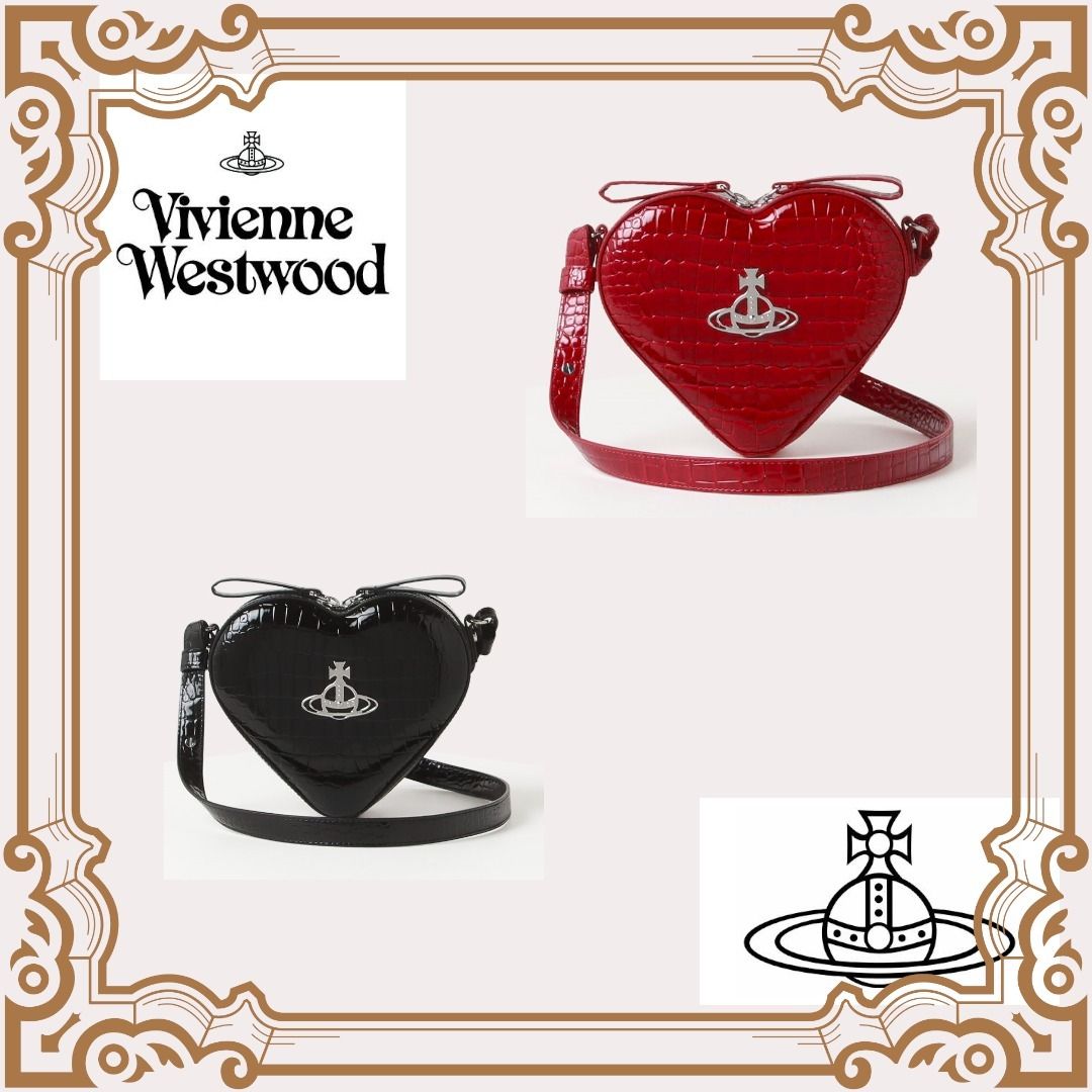 ☆NEW☆】Vivienne Westwood クロコハートショルダーバッグ (Vivienne 特典付き予約 viviennewestwood ハートクロコバッグ ハンドバッグ