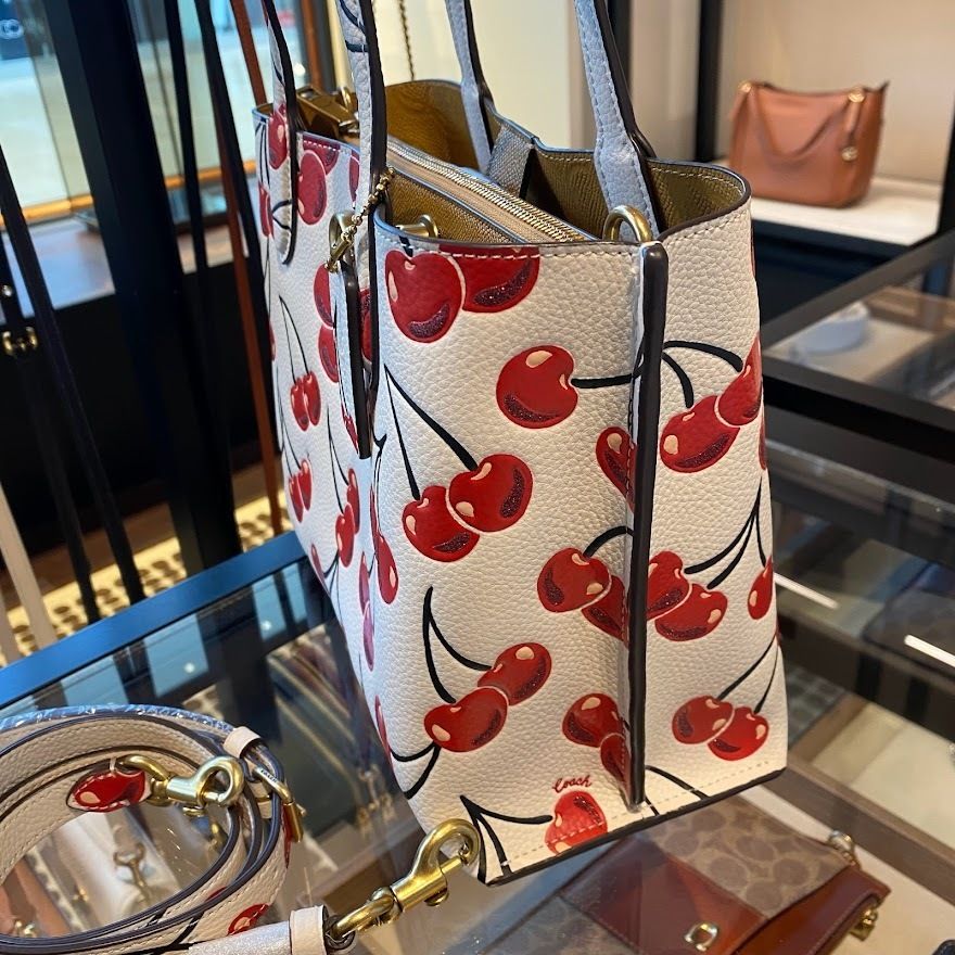 New! COACH◇ウィロウ トート 24 チェリー プリント CA111 (Coach ...