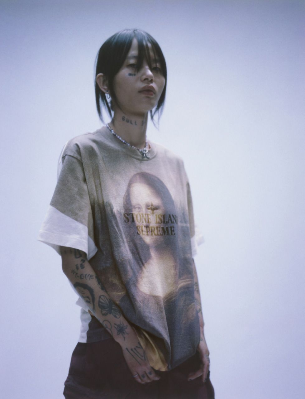 Supreme Stone Island S/S Top Mona Lisa L