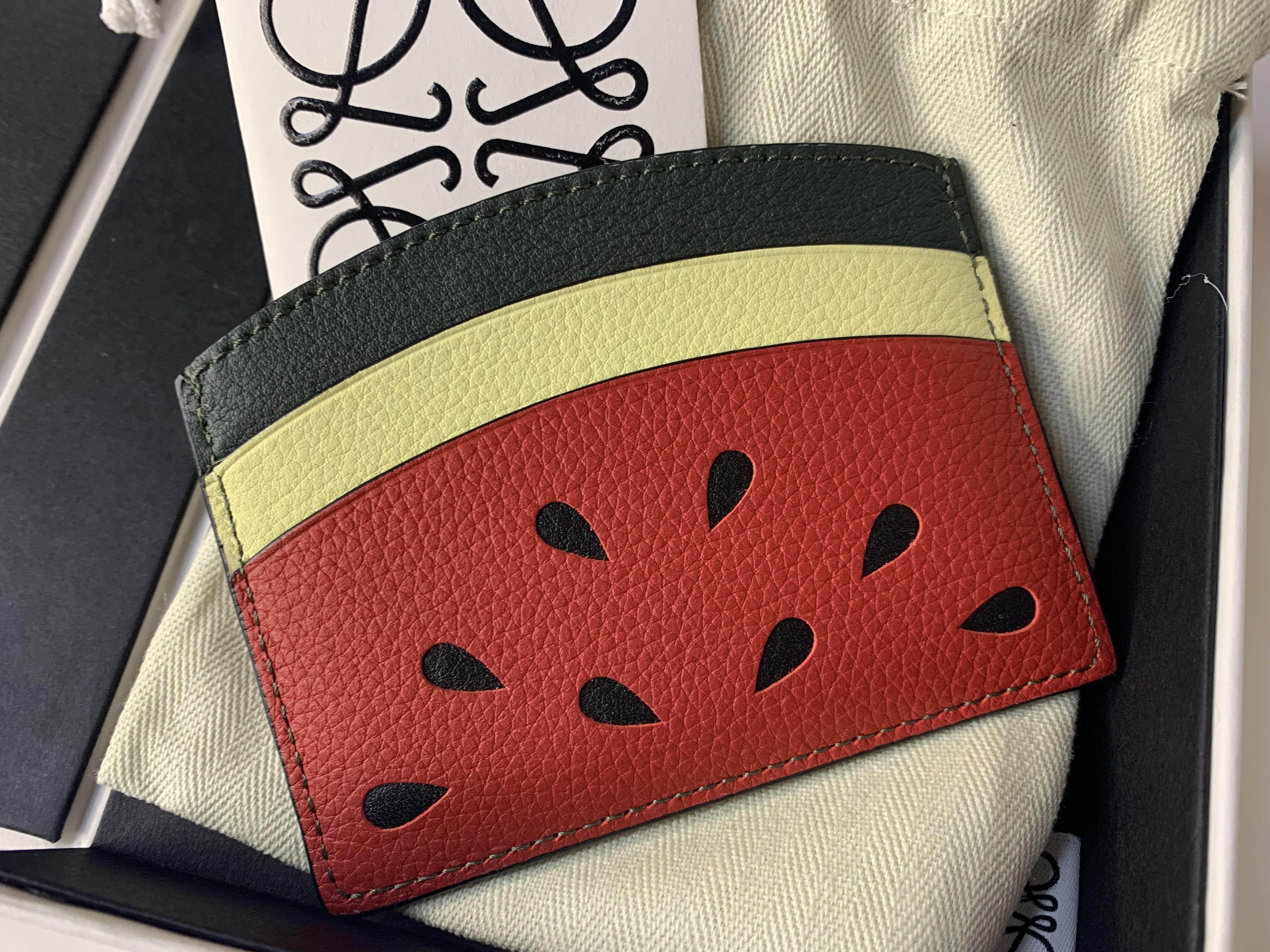 ☆LOEWE 名刺&カードケース 箱付 IBIZA イビサ スイカ キウイ (LOEWE