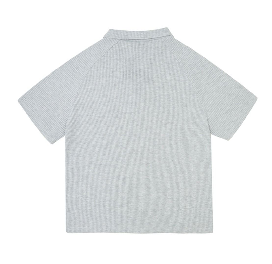 ☆人気☆【AQOstudiospace】☆AQO BEAR WAFFLE POLO TE.E