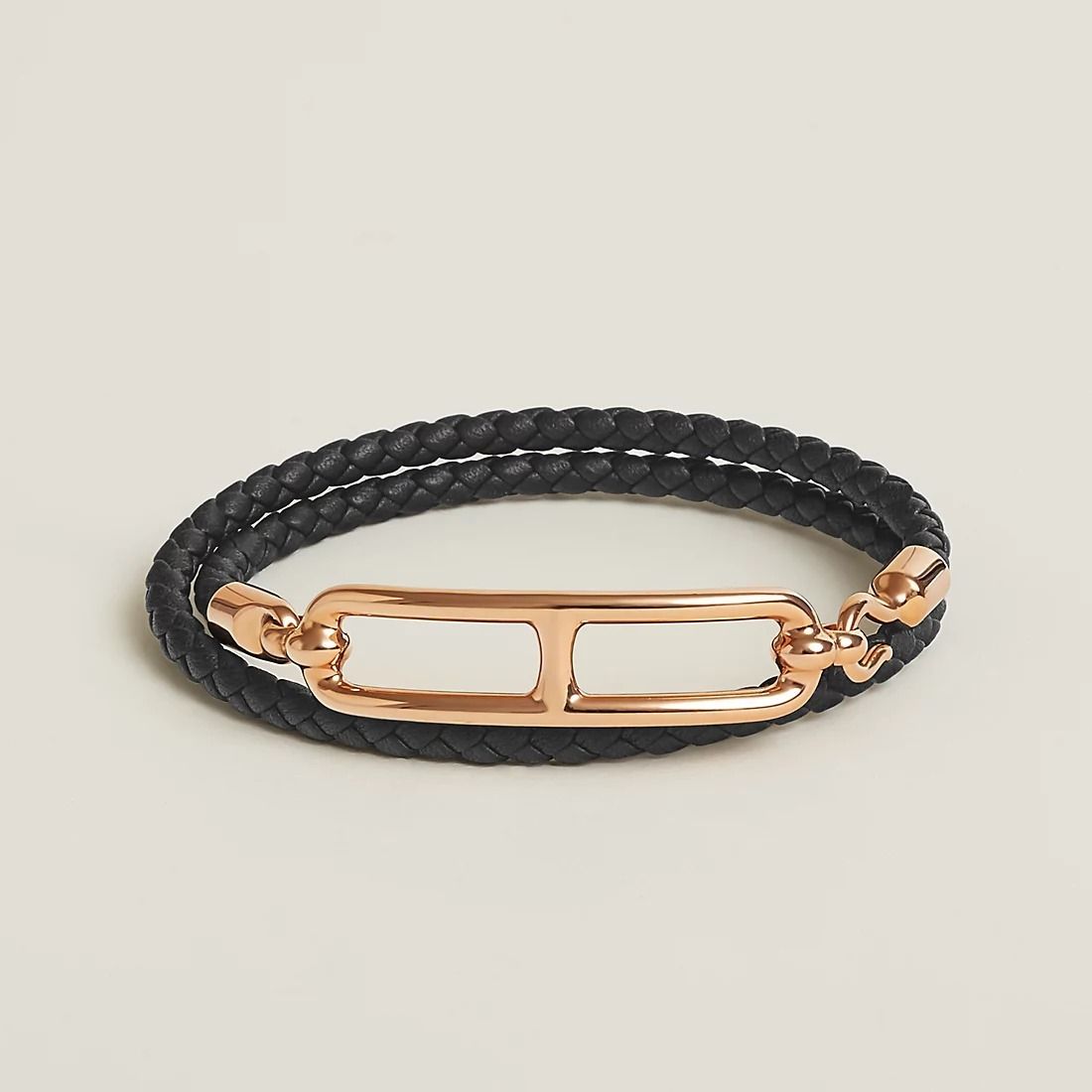 HERMES∽Bracelet Roulis Double Tour R.GOLD各色∽パリ本店速達