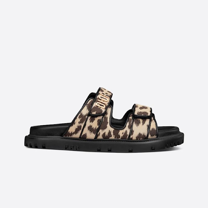 DIOR】22AW DIORACT スライドサンダル レオパード柄 (Dior/サンダル DIOR】22AW DIORACT スライドサンダル レオパード柄 (Dior/サンダル